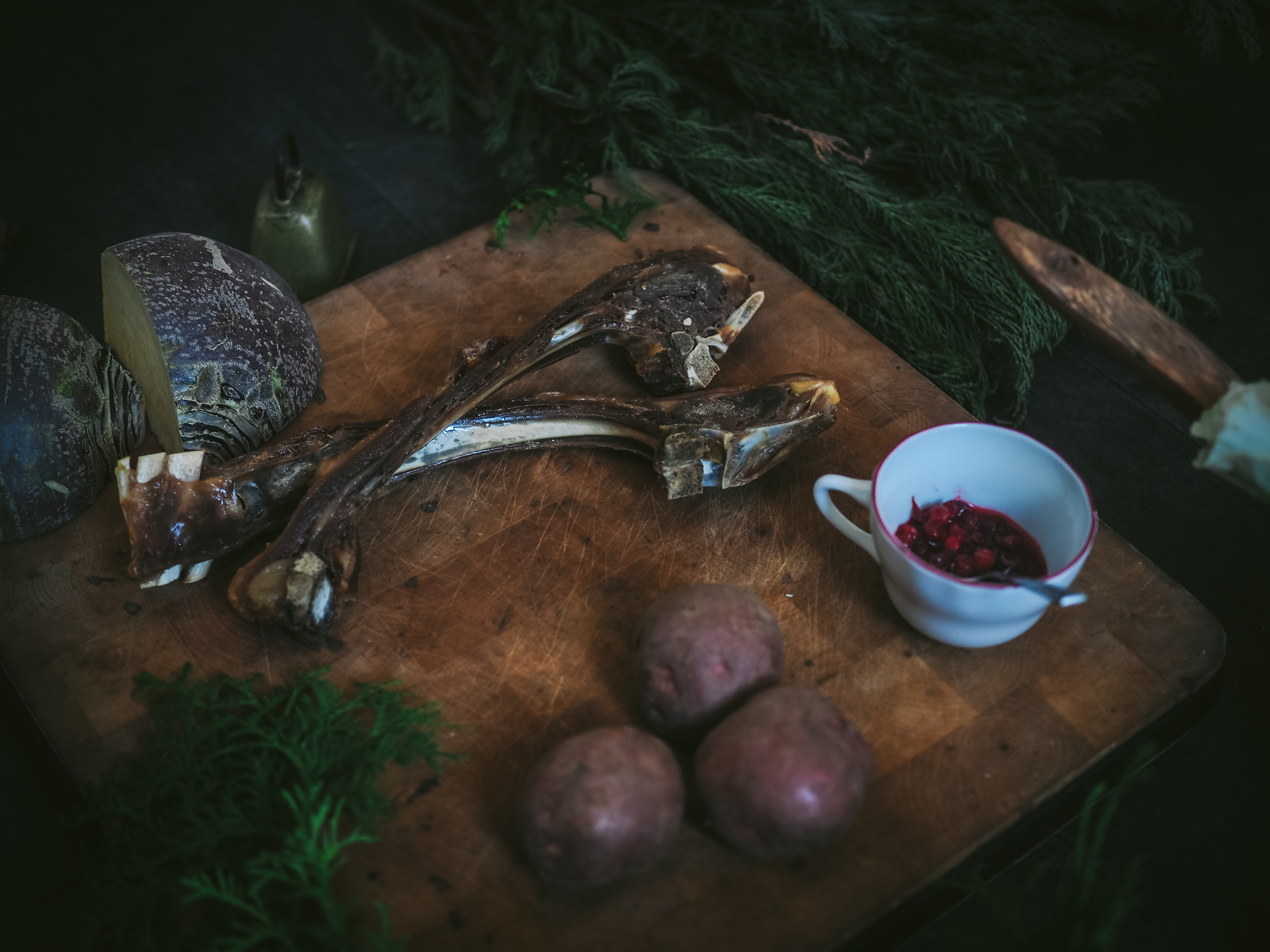 Pinnekjøtt (Norwegian cured lamb ribs)