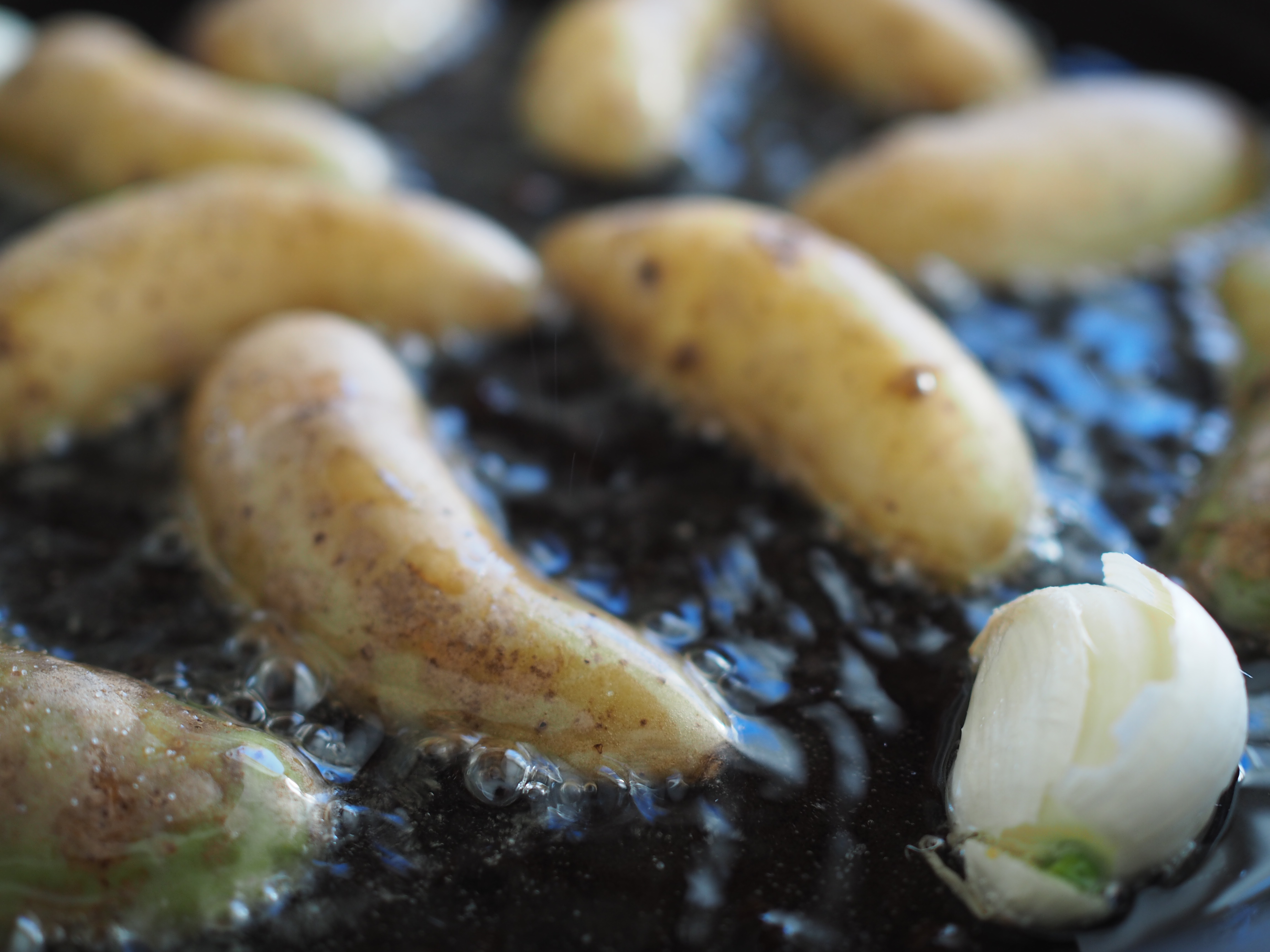 Pan-Seared Fish & Radish Salad with Slow-Fried Potatoes