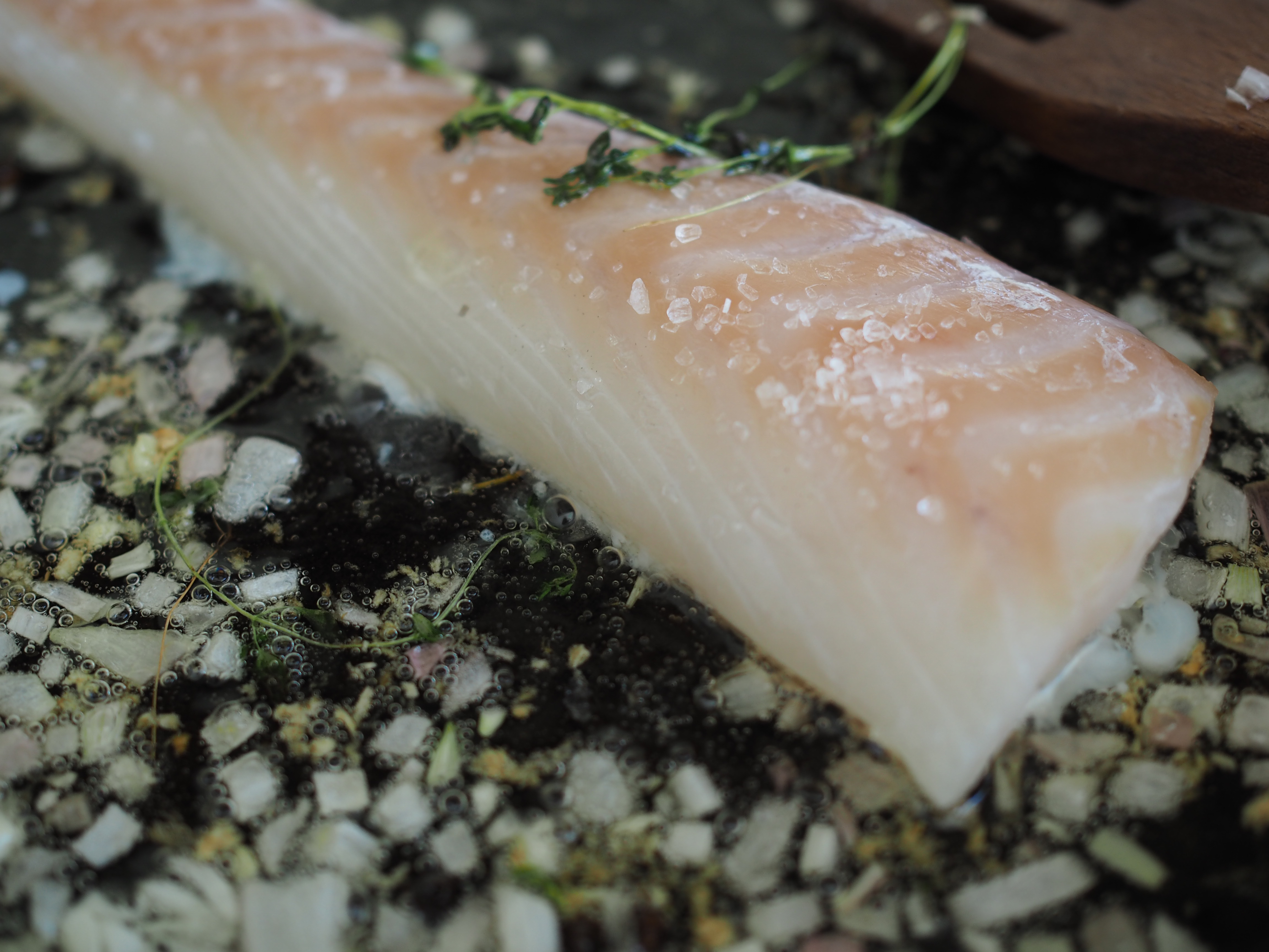 Pan-Seared Fish & Radish Salad with Slow-Fried Potatoes