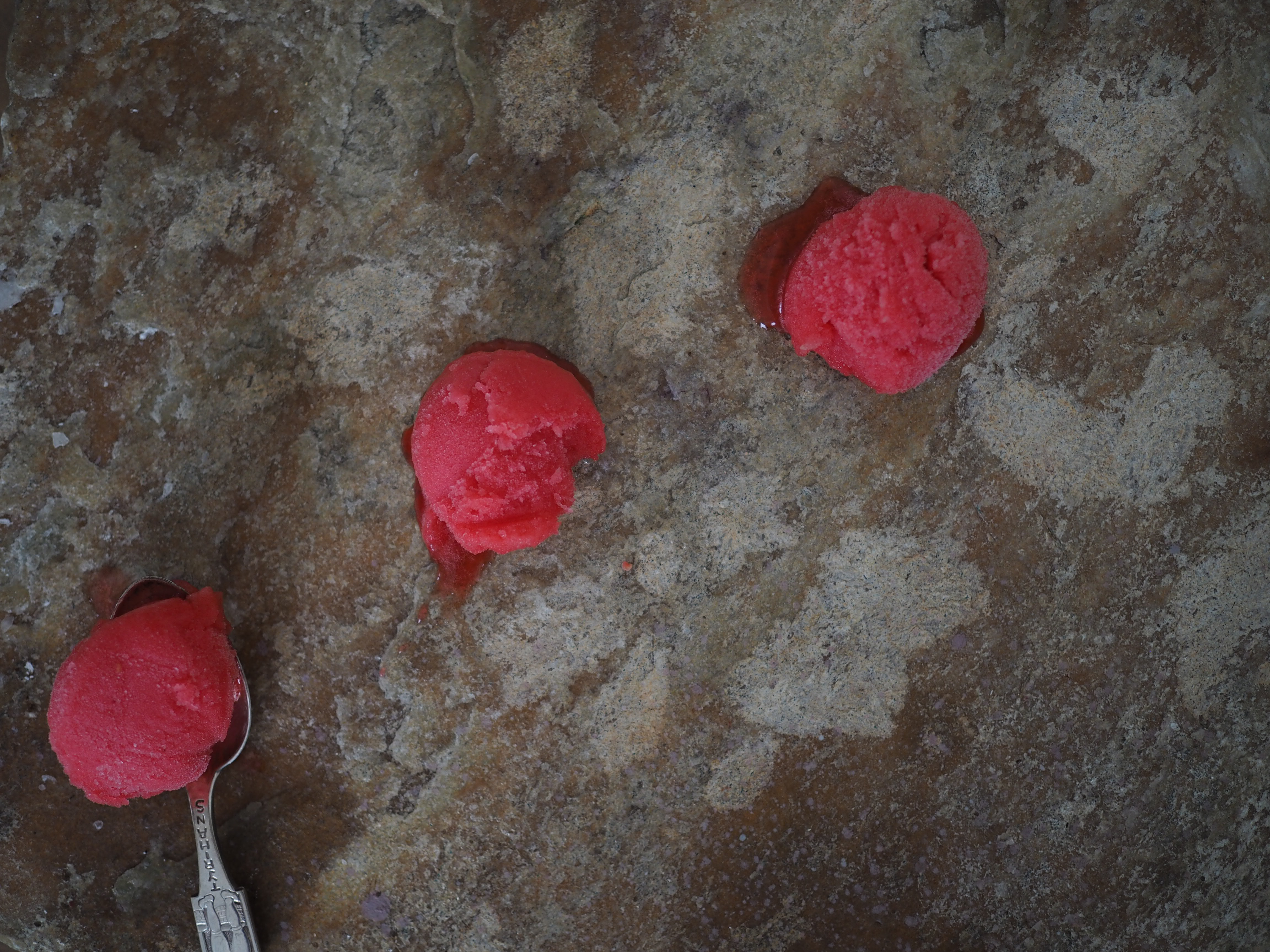 Aquavit, Raspberry and Cardamon Sorbet