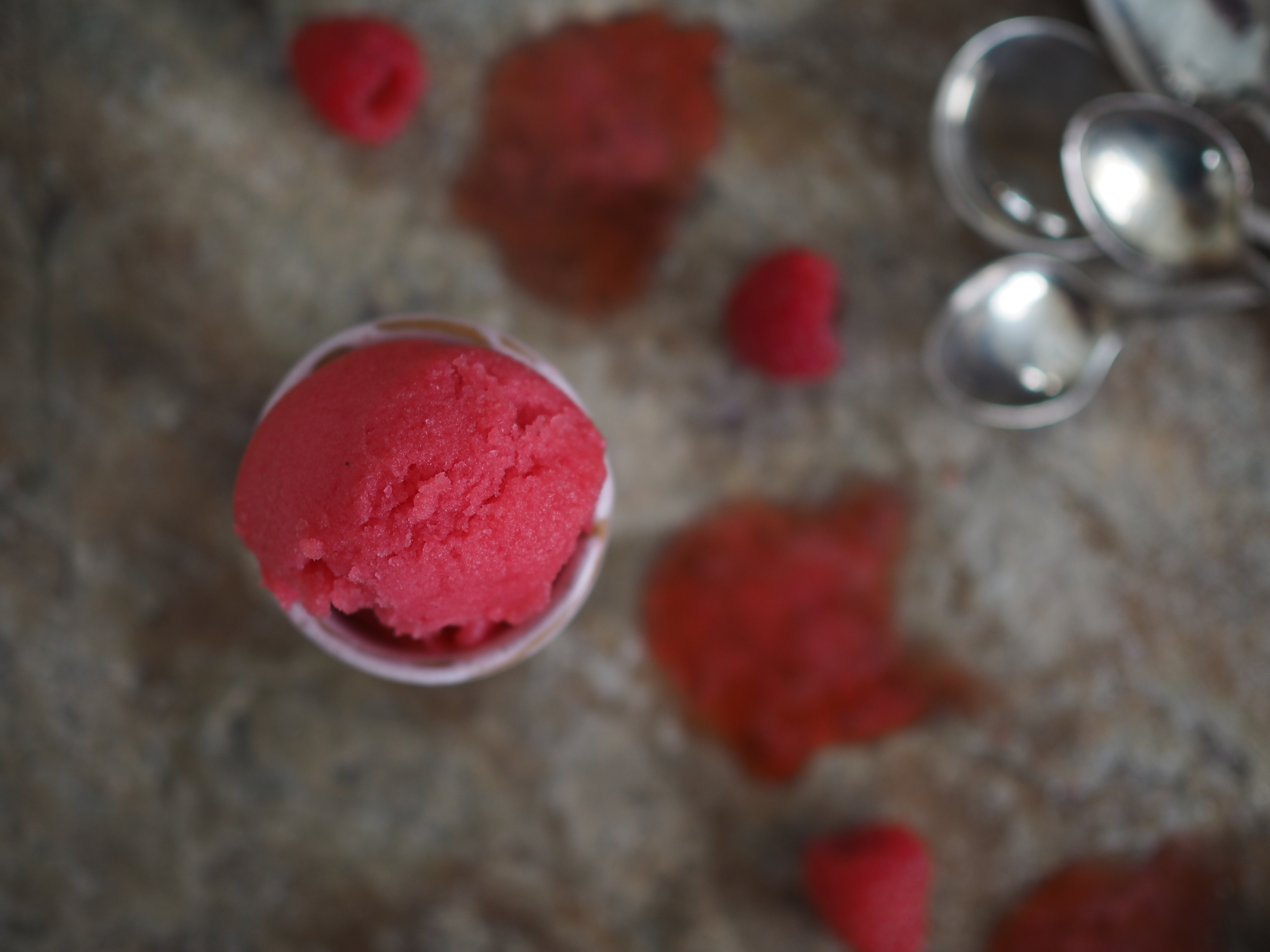 Aquavit, Raspberry and Cardamon Sorbet