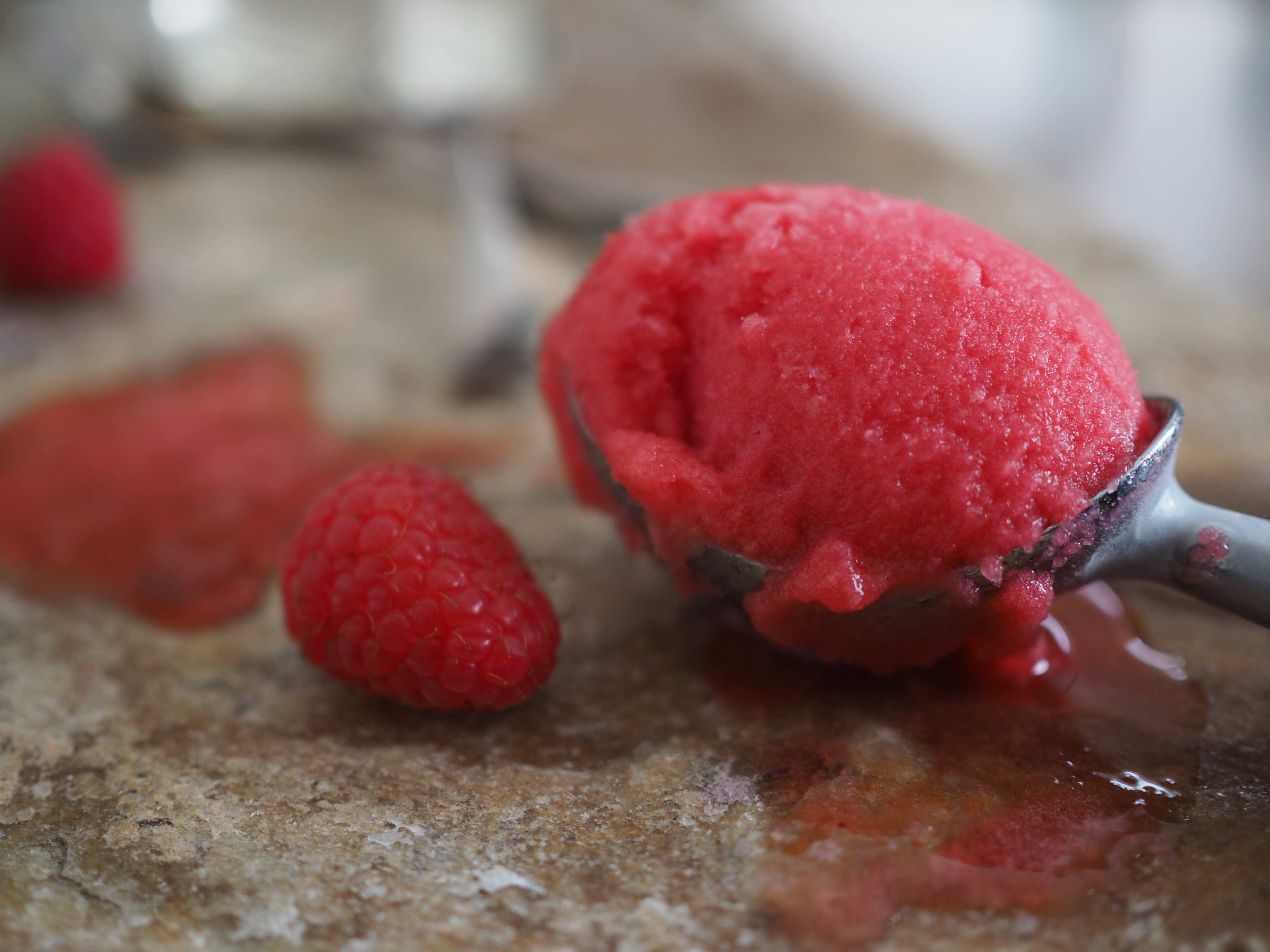 Aquavit, Raspberry and Cardamon Sorbet