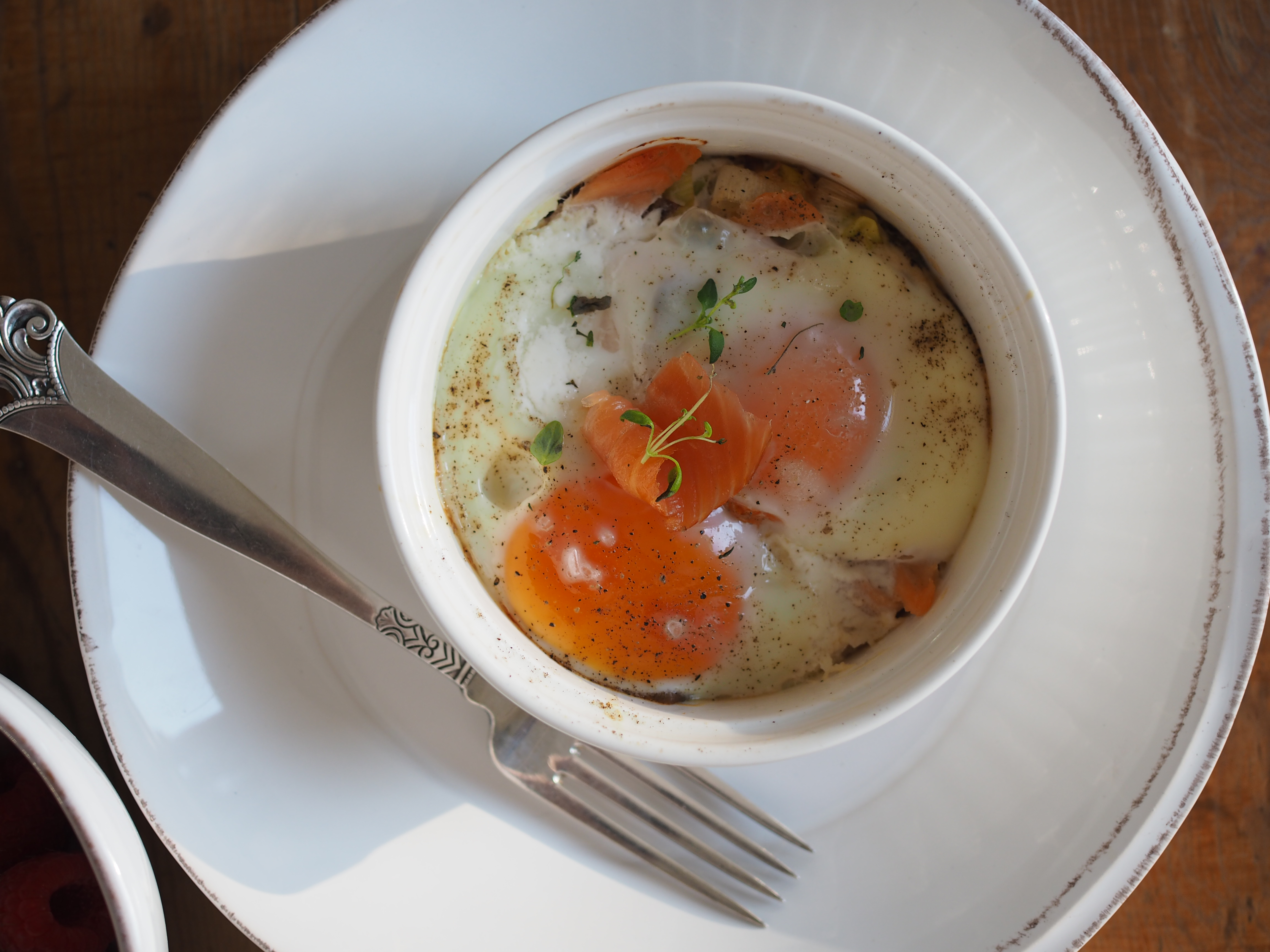 Baked Smoked Salmon and Eggs