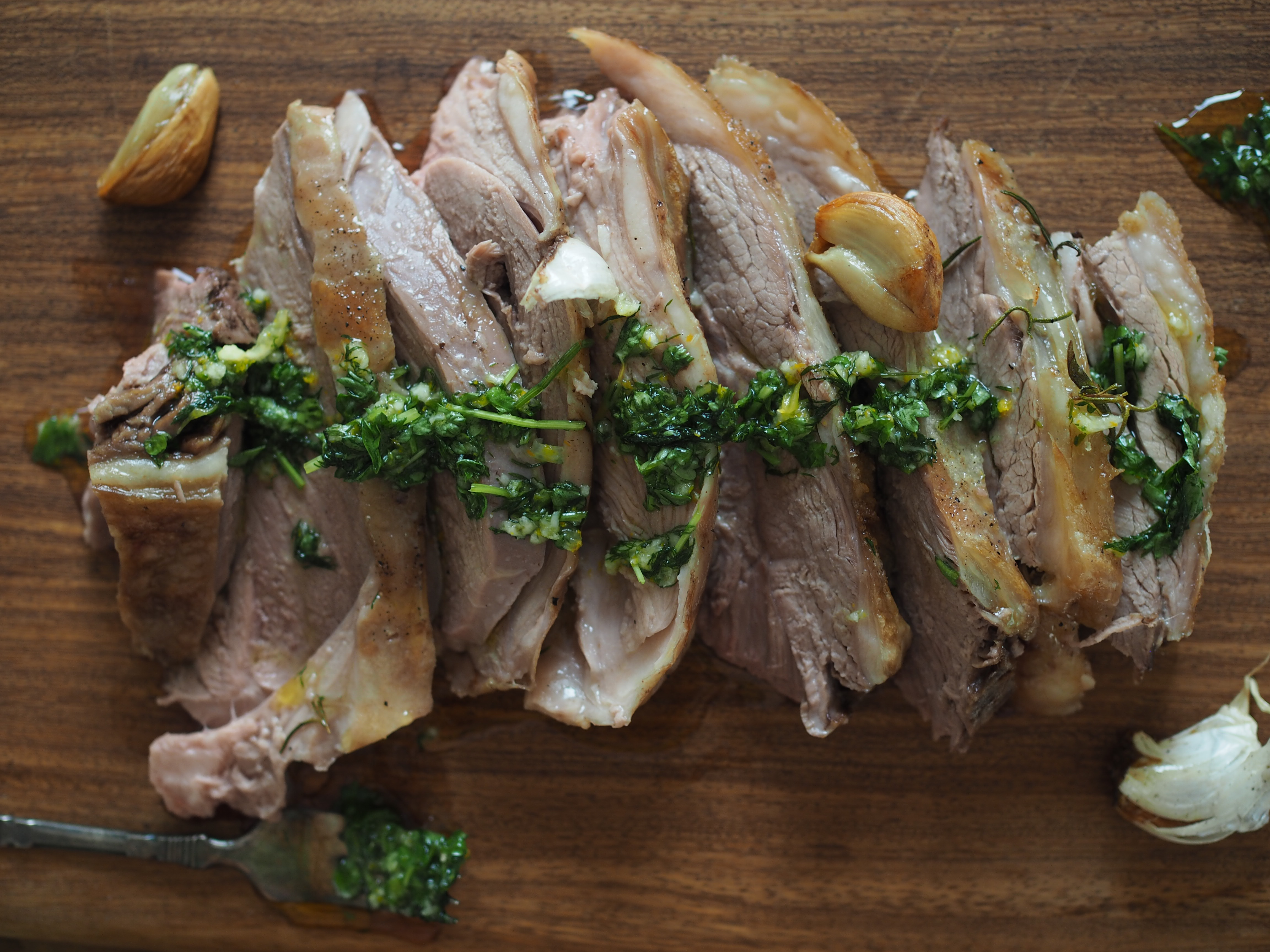 Lamb leg with Dill & Orange Sauce
