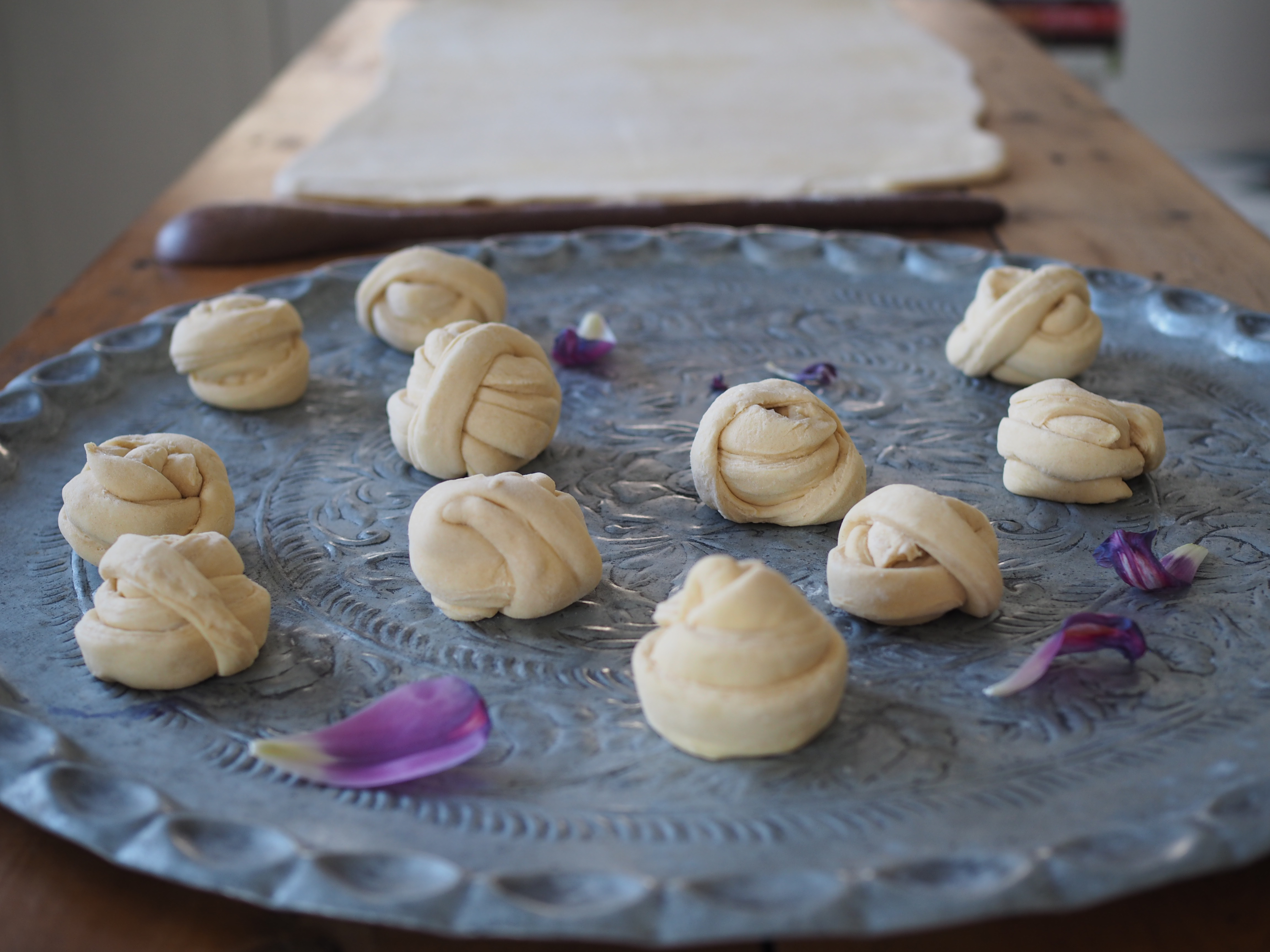 Wienerbrød with Orange & Vanilla Custard