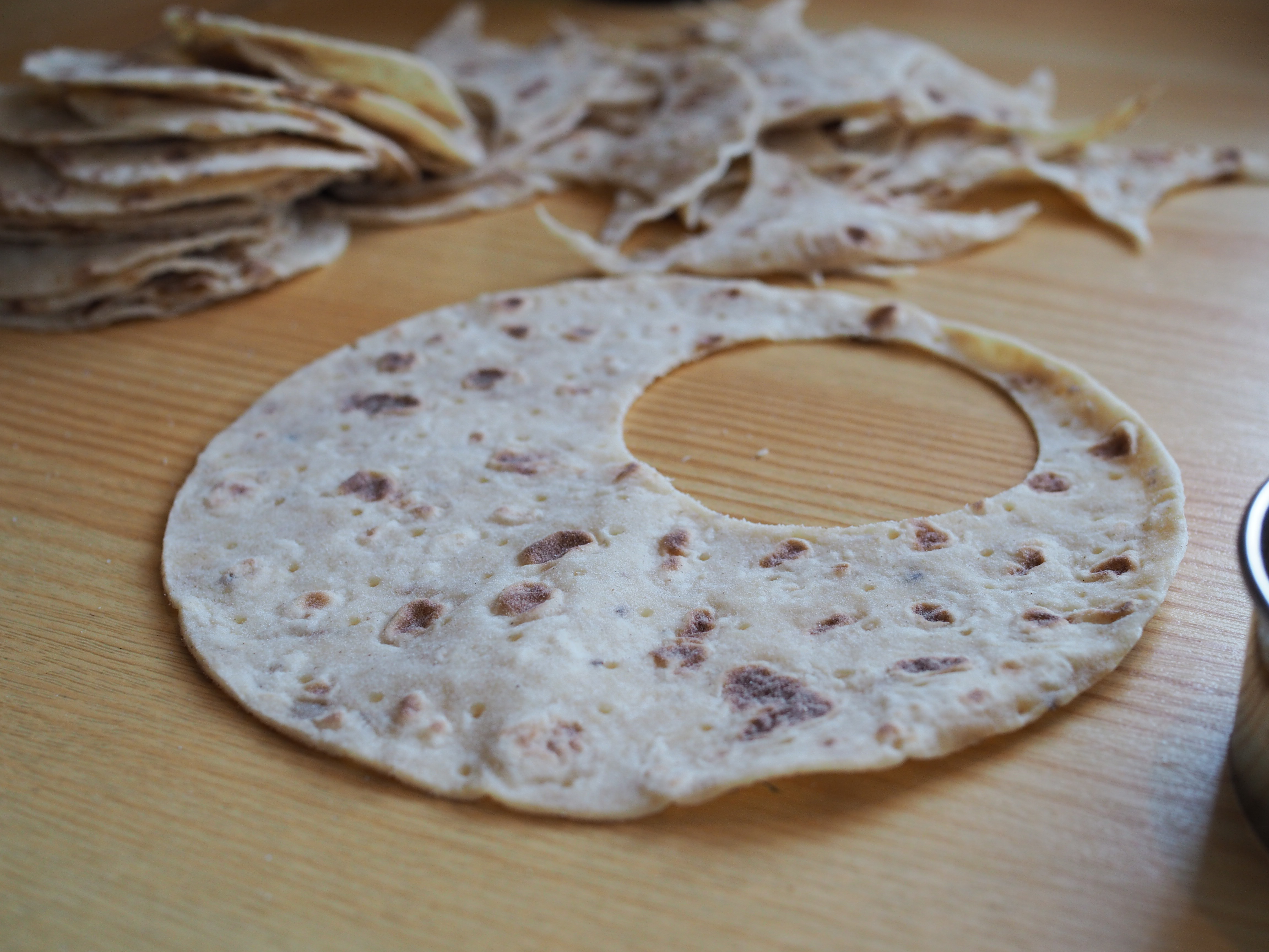 Lompe with Carmelized Onions and Roasted Tomatoes