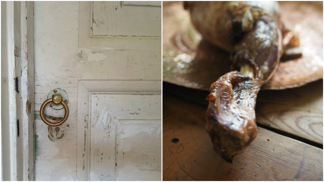 Paske lamb with orange & dill sauce