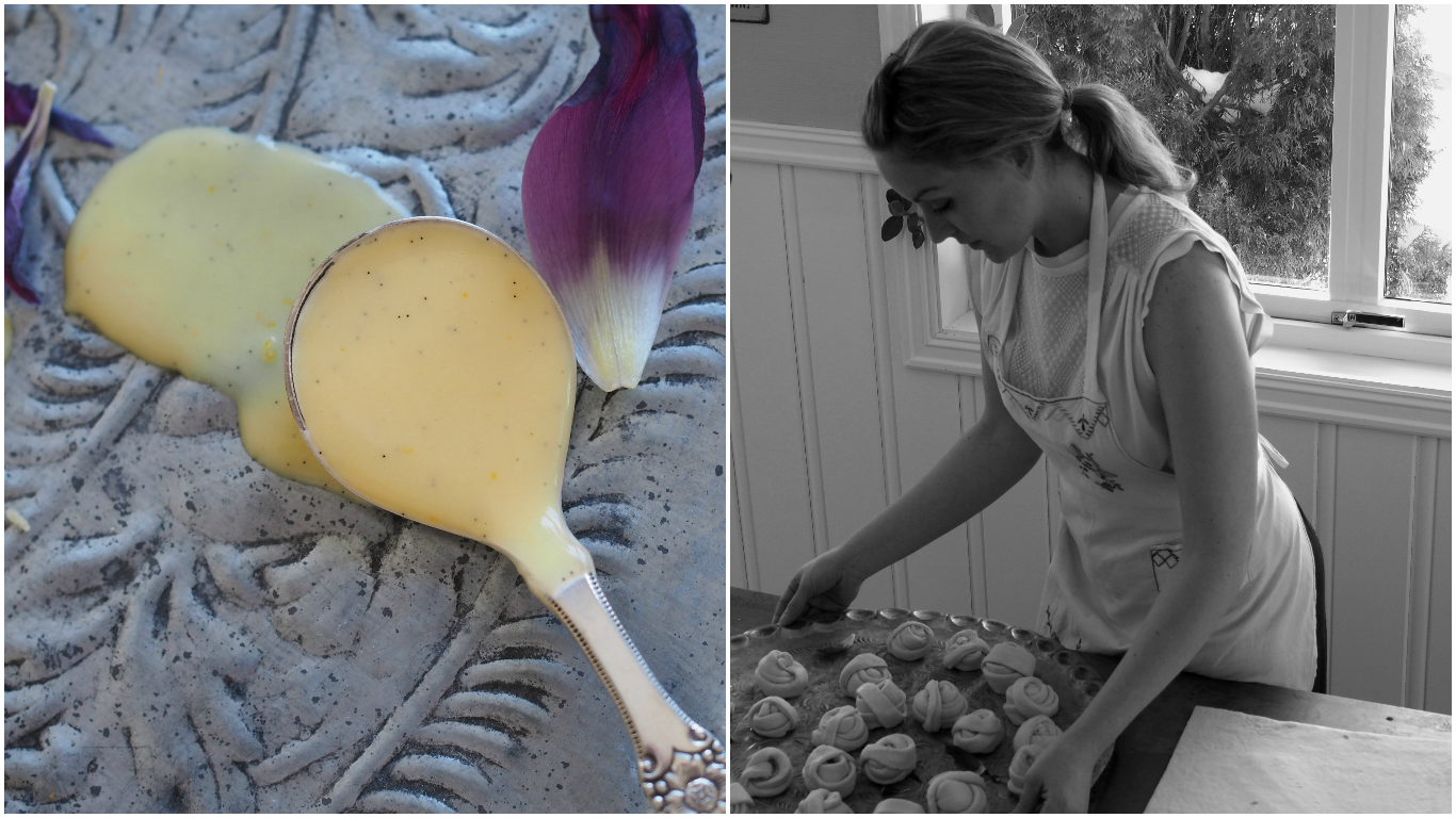 Wienerbrød with Orange & Vanilla Custard