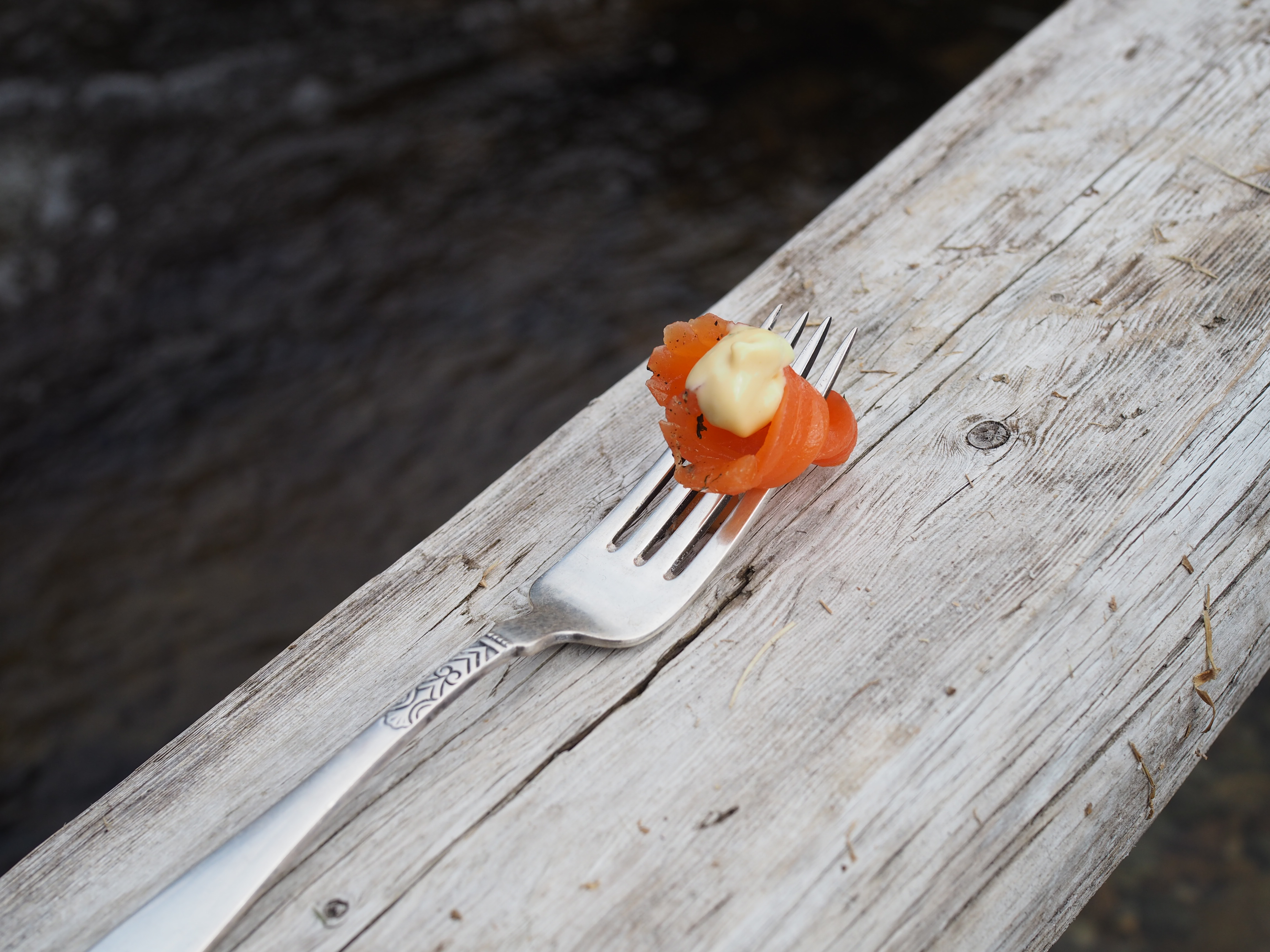 Norwegian gravlax with dill-stewed potatoes and served with a classic mustard sauce (Gravlaks med sennepssaus og dillstuede poteter)