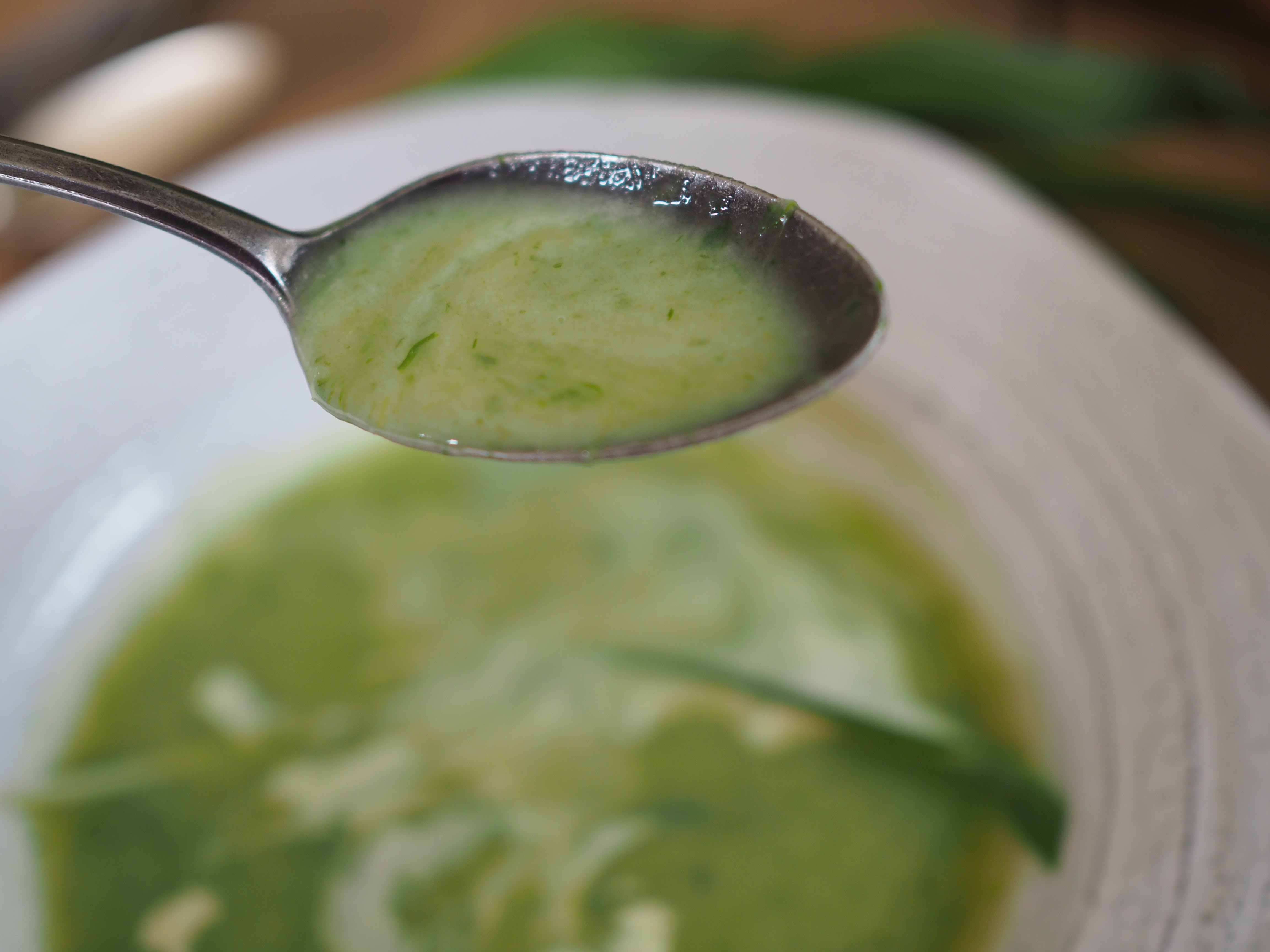 Wild Garlic Soup and Wild Garlic Potato Bread ( Ramsløksuppe og Ramsløkbrød)