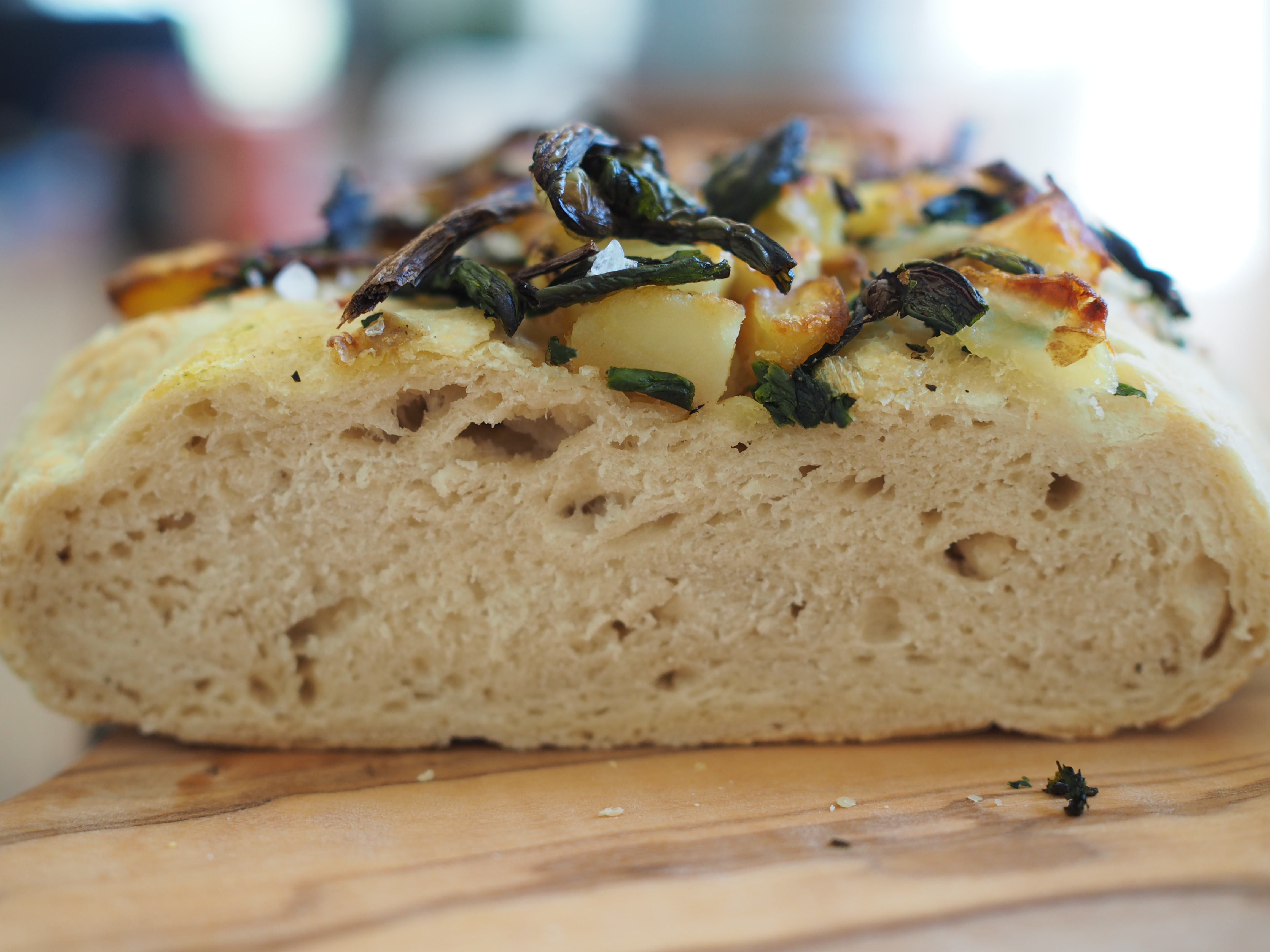 Wild Garlic Soup and Wild Garlic Potato Bread ( Ramsløksuppe og Ramsløkbrød)