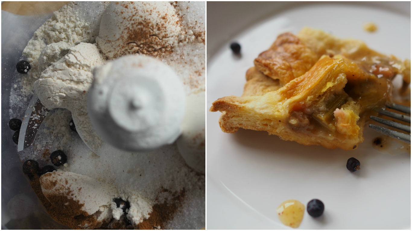 Rhubarb and Juniper Berry Pie