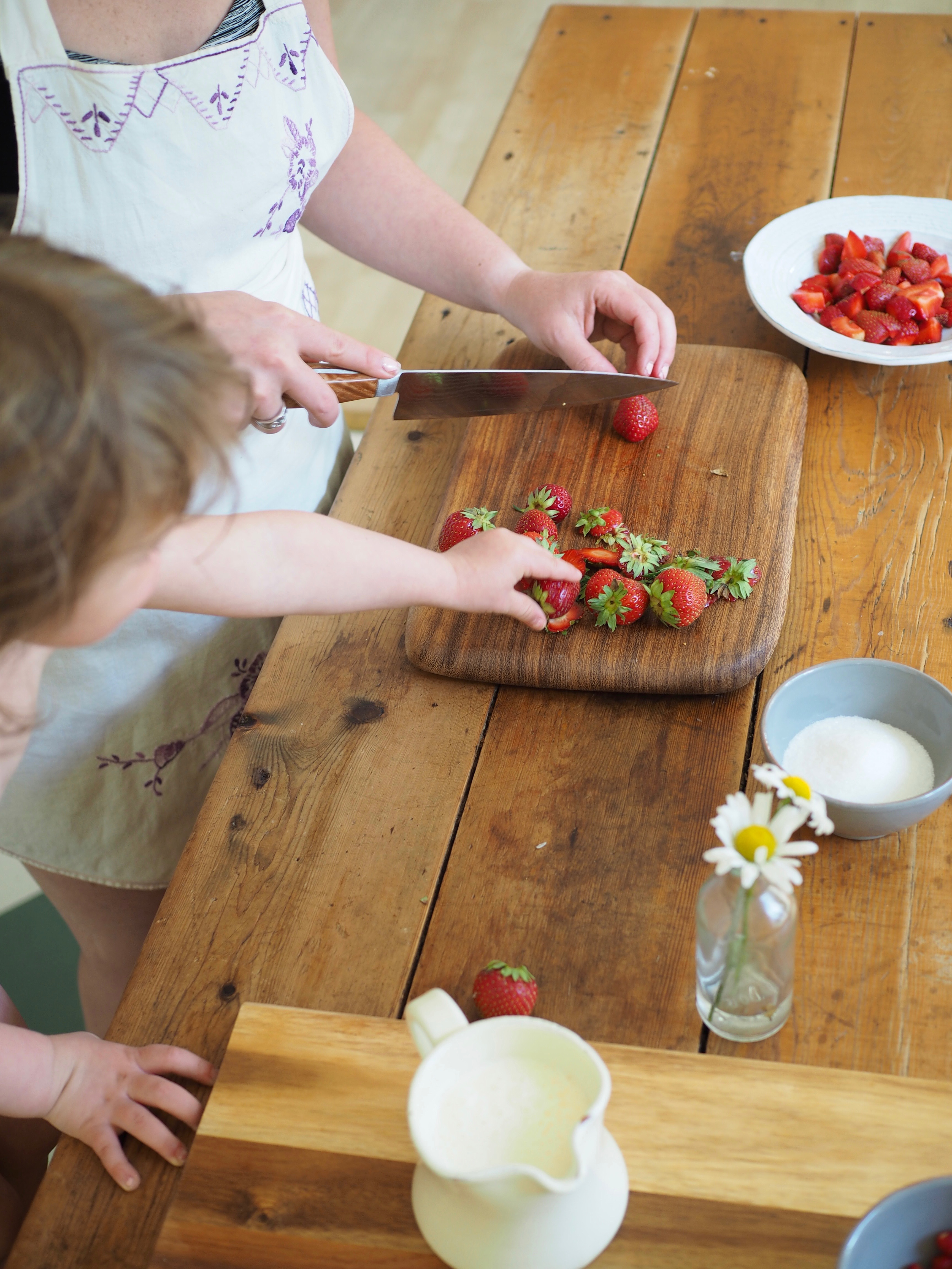 Roasted Strawberry and Lemon Ice Cream