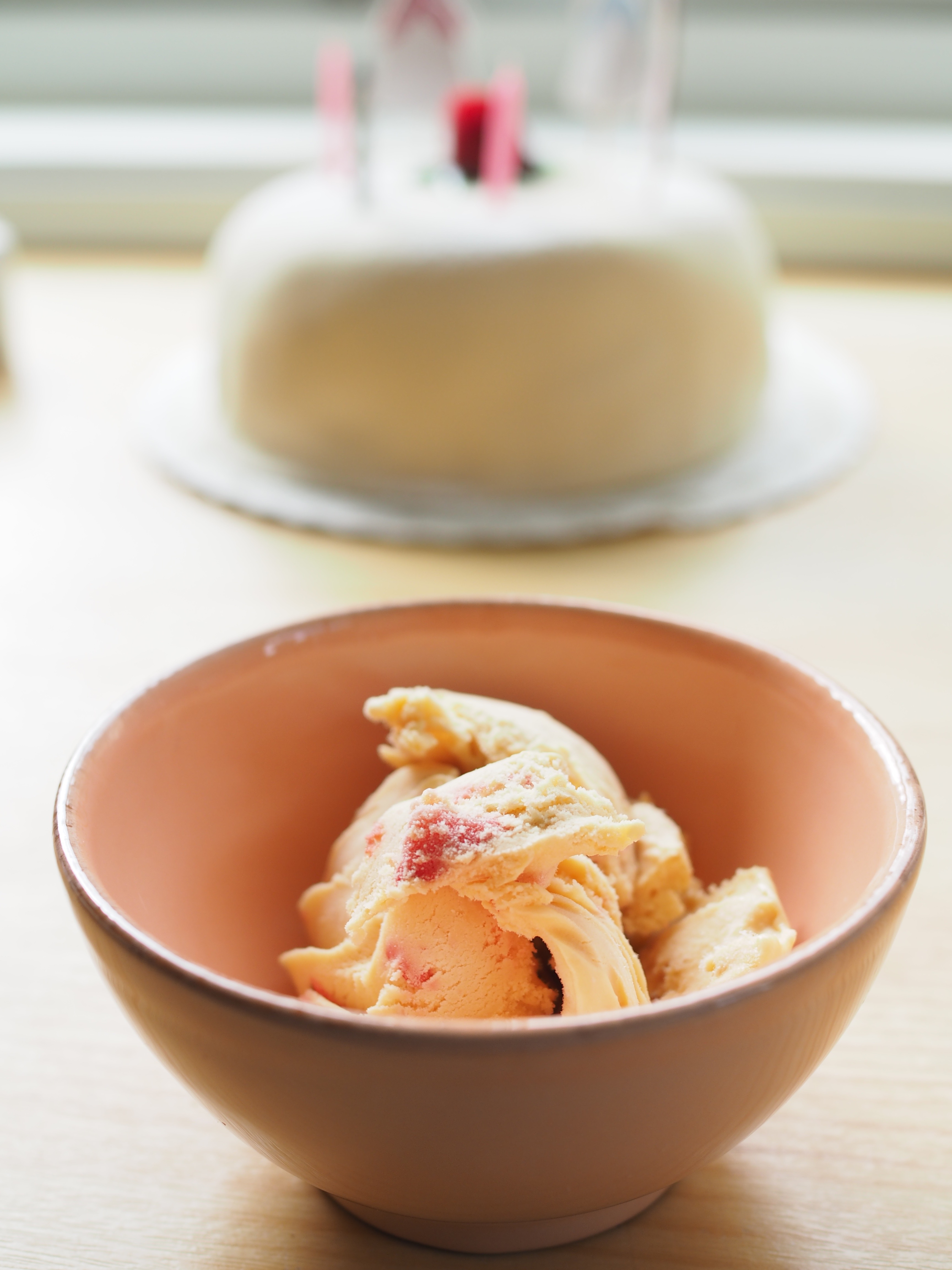 Roasted Strawberry and Lemon Ice Cream