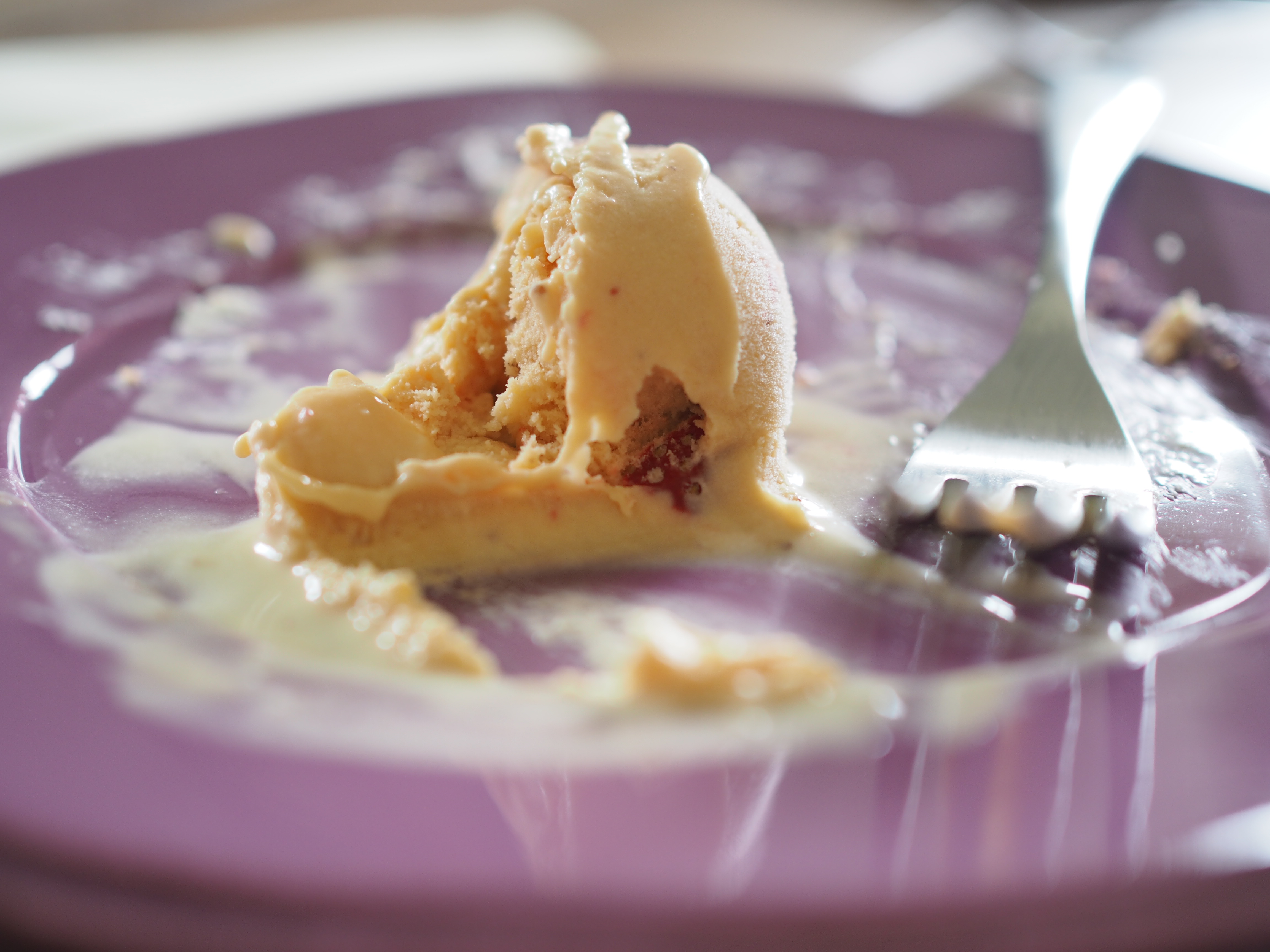 Roasted Strawberry and Lemon Ice Cream