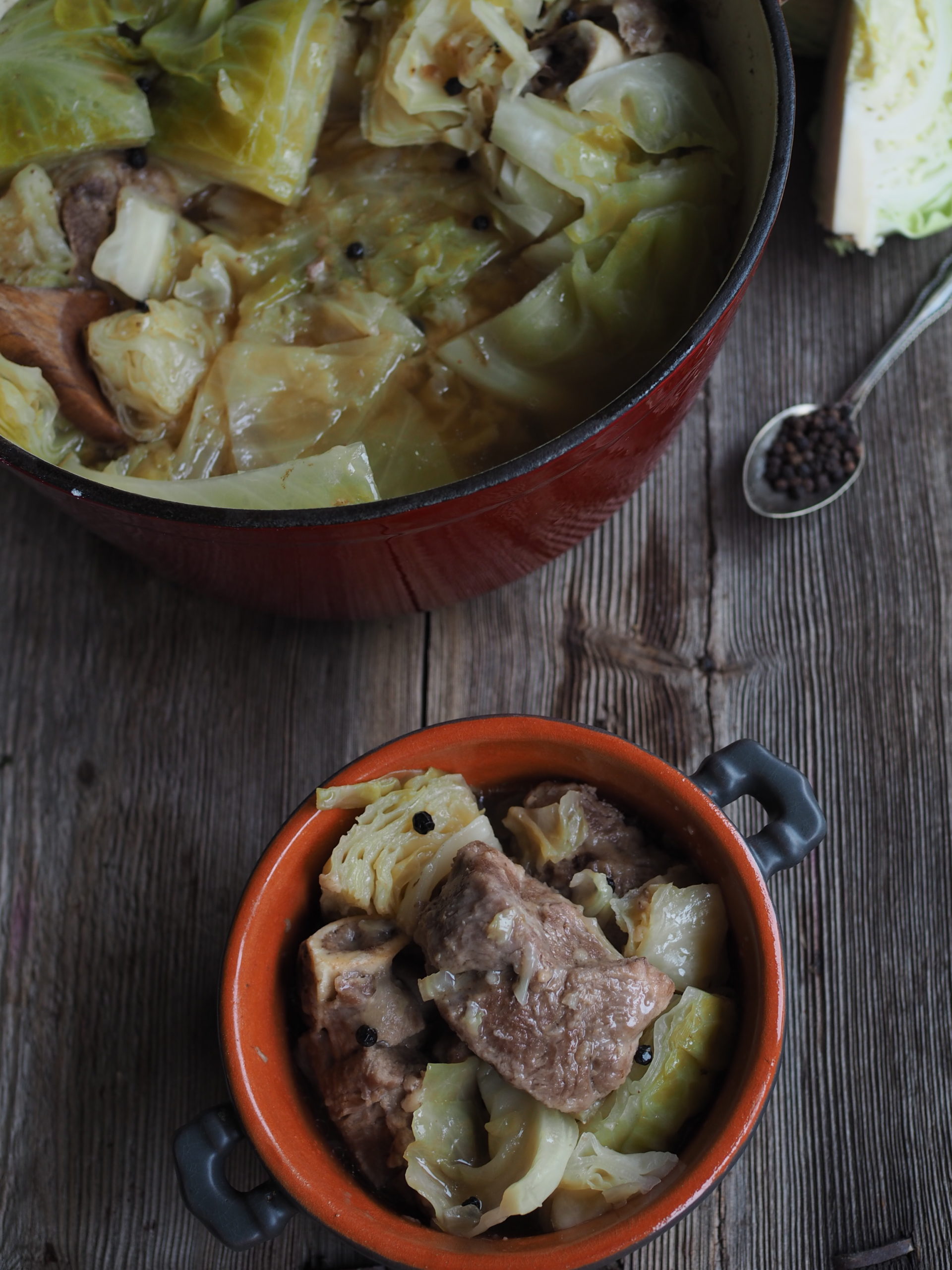 Norwegian fårikål (lamb and cabbage) 