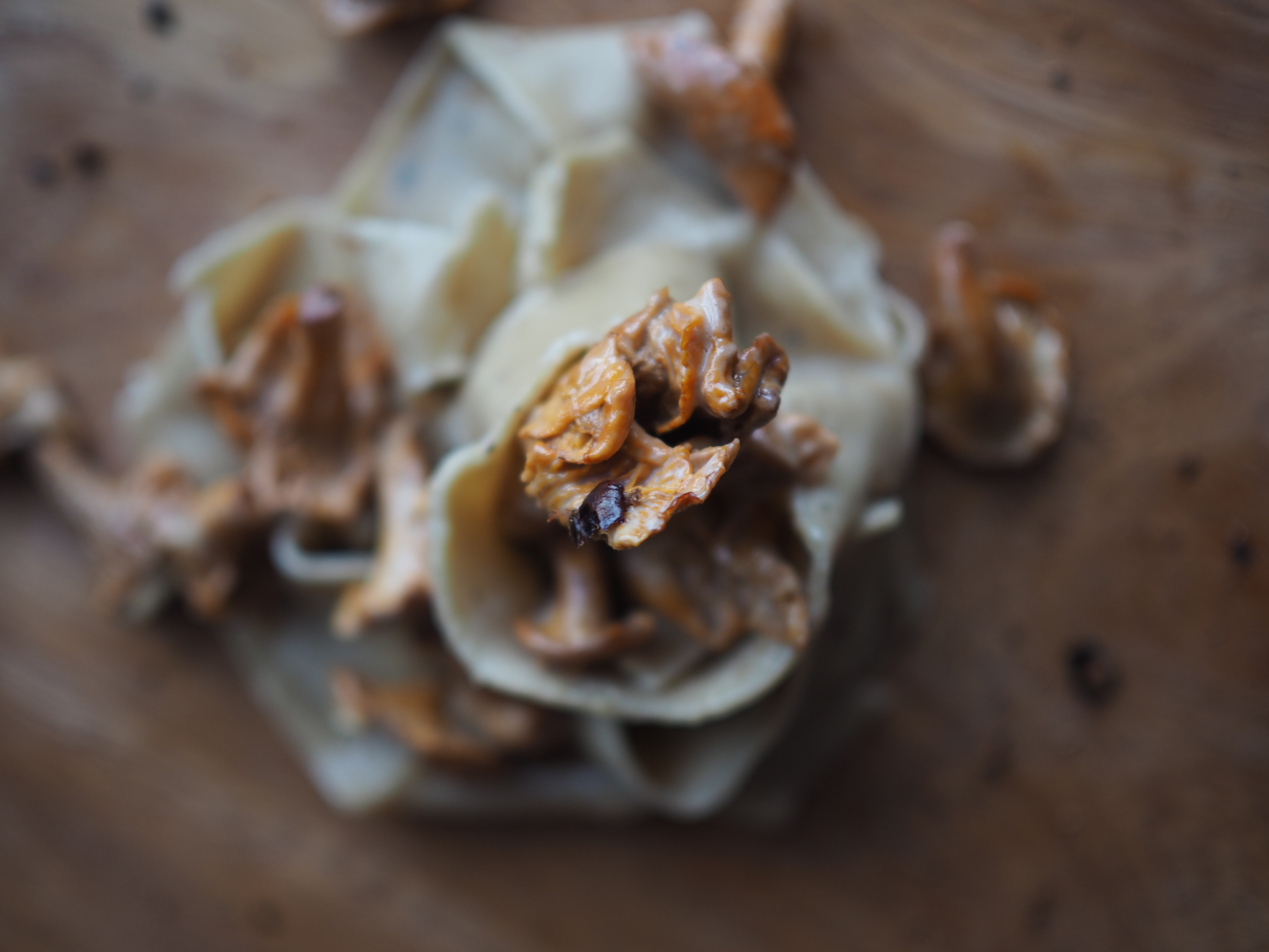 Juniper Berry & Barley Noodles with Creamy Chanterelles