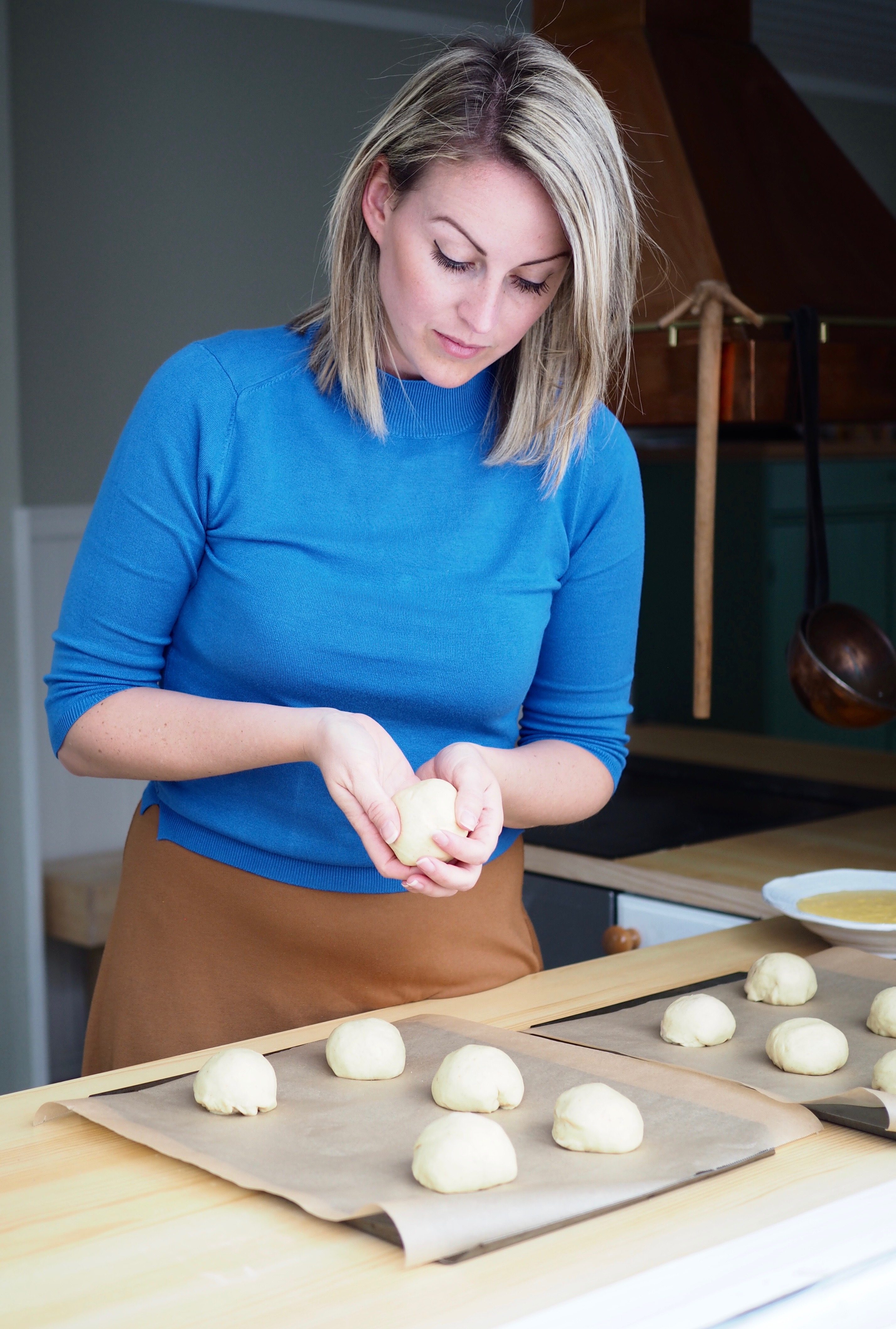 Skoleboller (Norwegian Buns with Custard & Coconut)