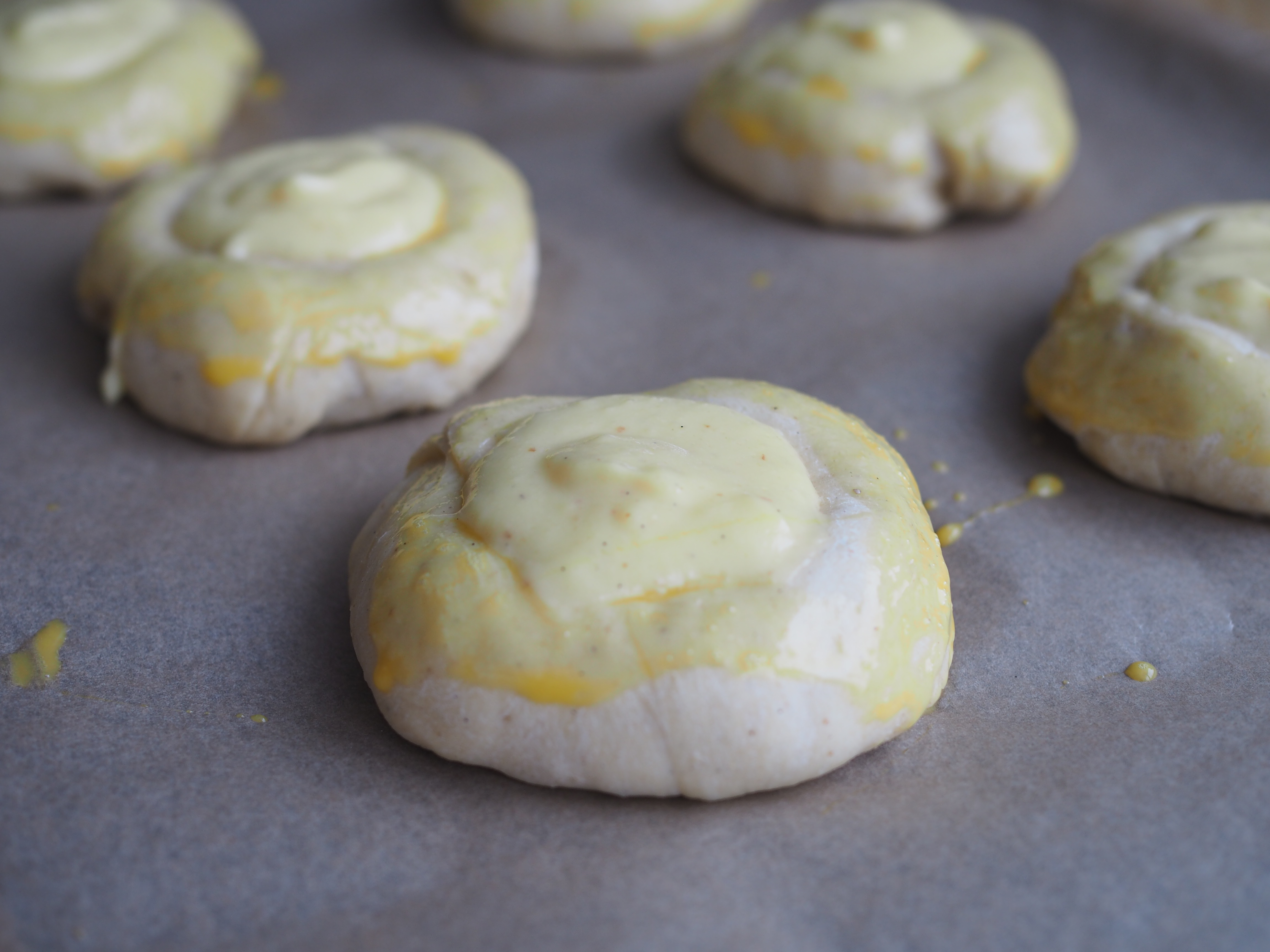 Skoleboller (Norwegian Buns with Custard & Coconut)