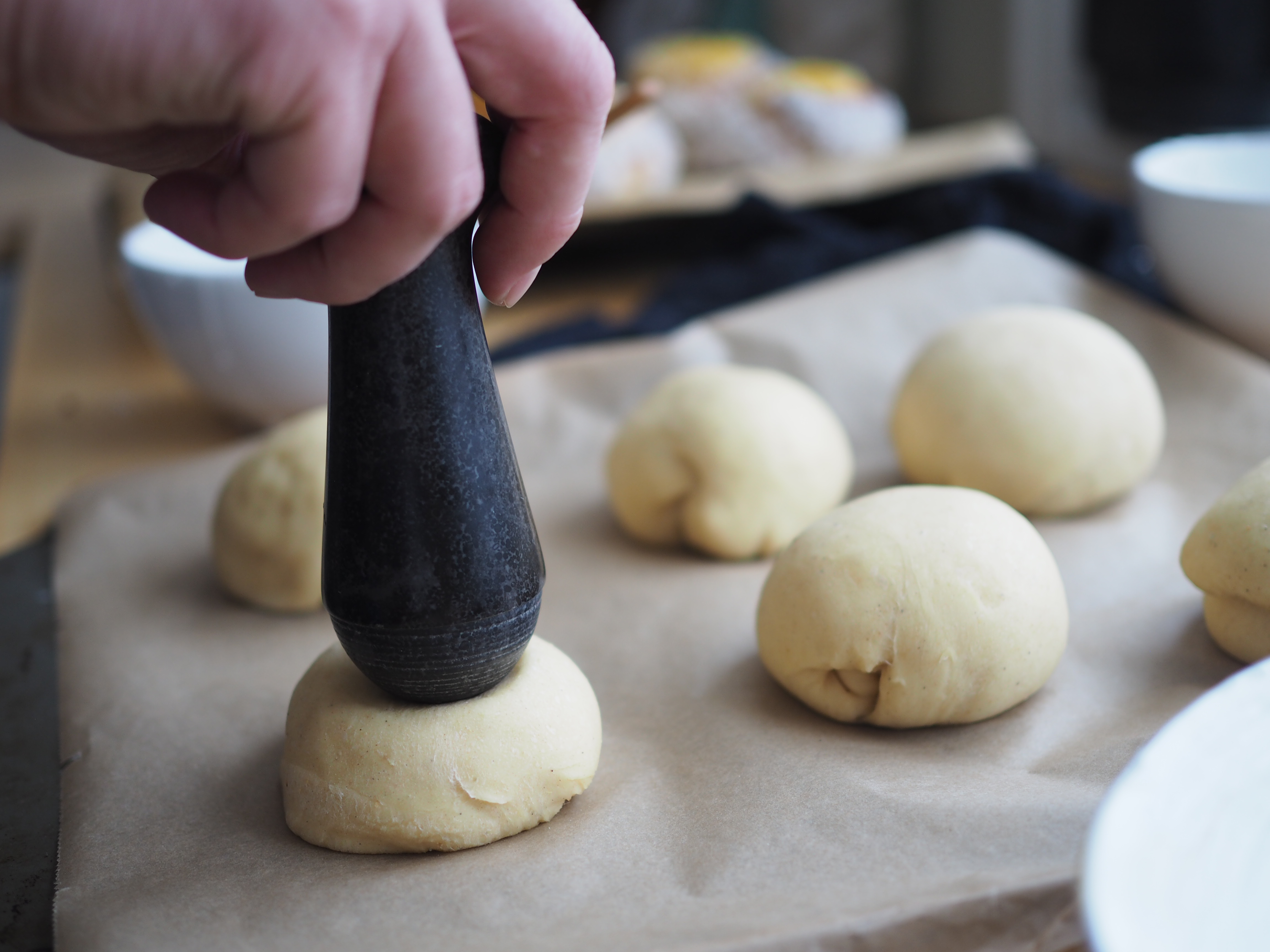Skoleboller (Norwegian Buns with Custard & Coconut)