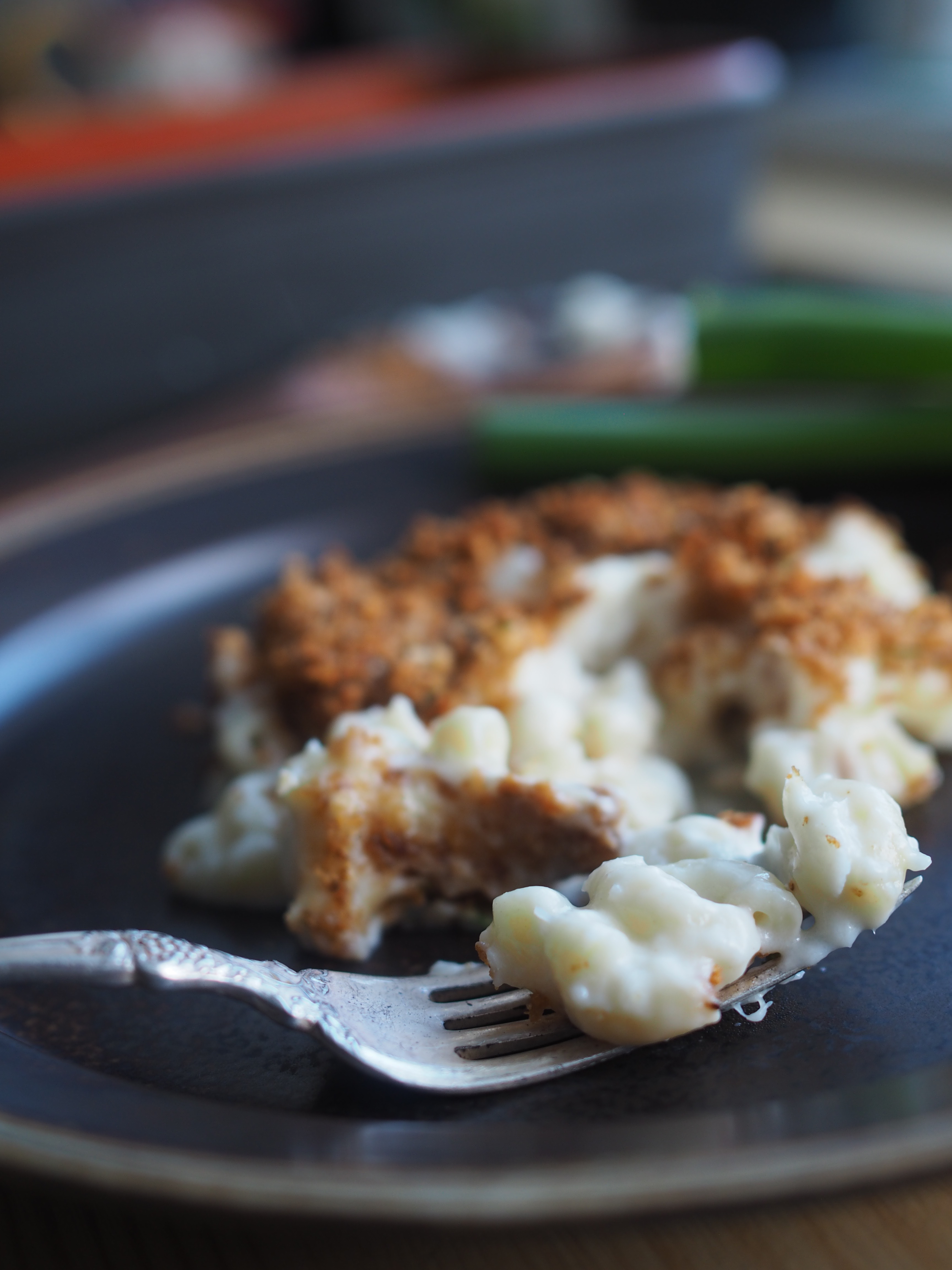 Norwegian Fiskegrateng (Fish & Macaroni Casserole with Garlicky Breadcrumbs)