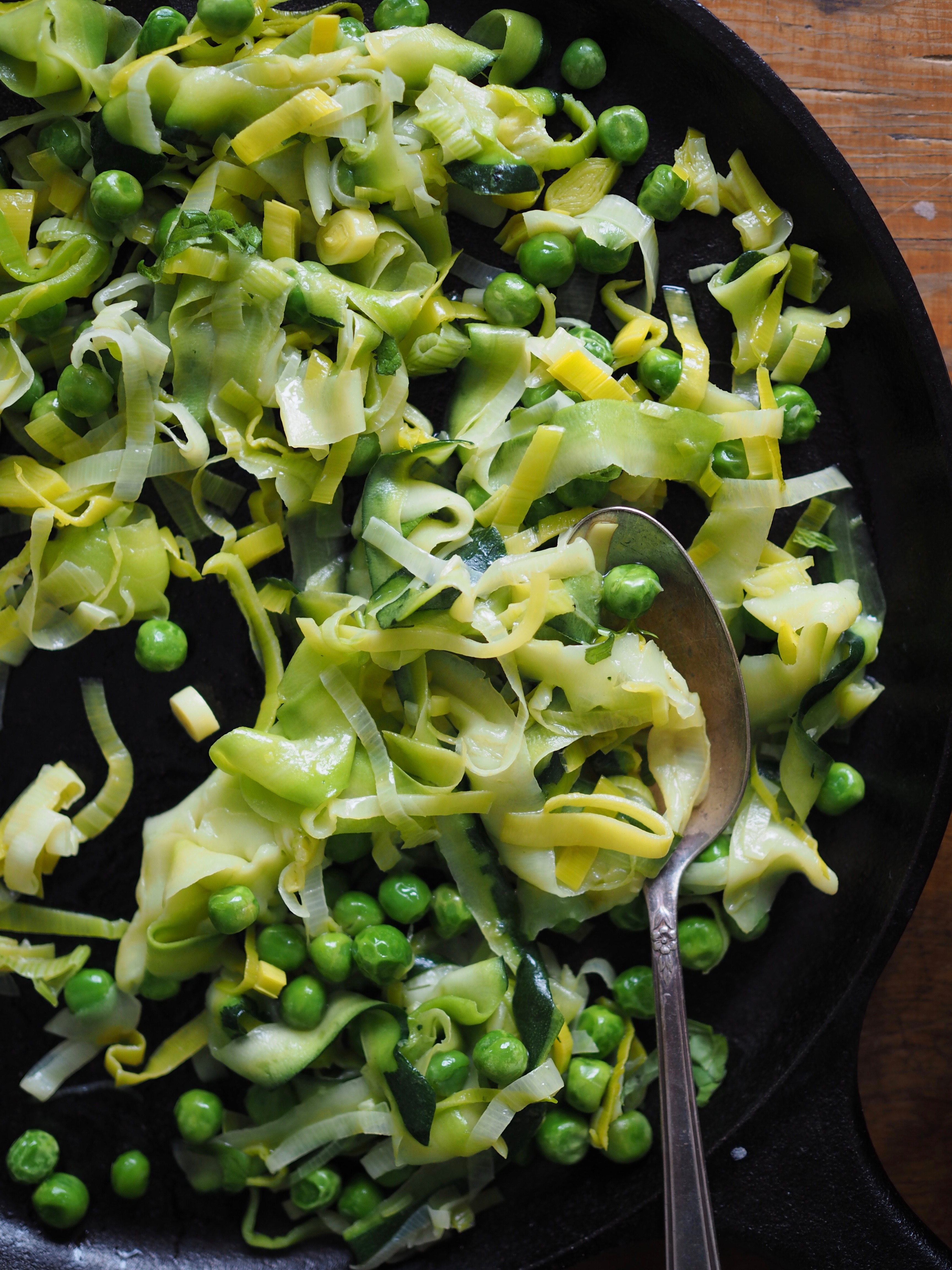 Norwegian Potato Dumplings with Spring Vegetables (Raspeballer)