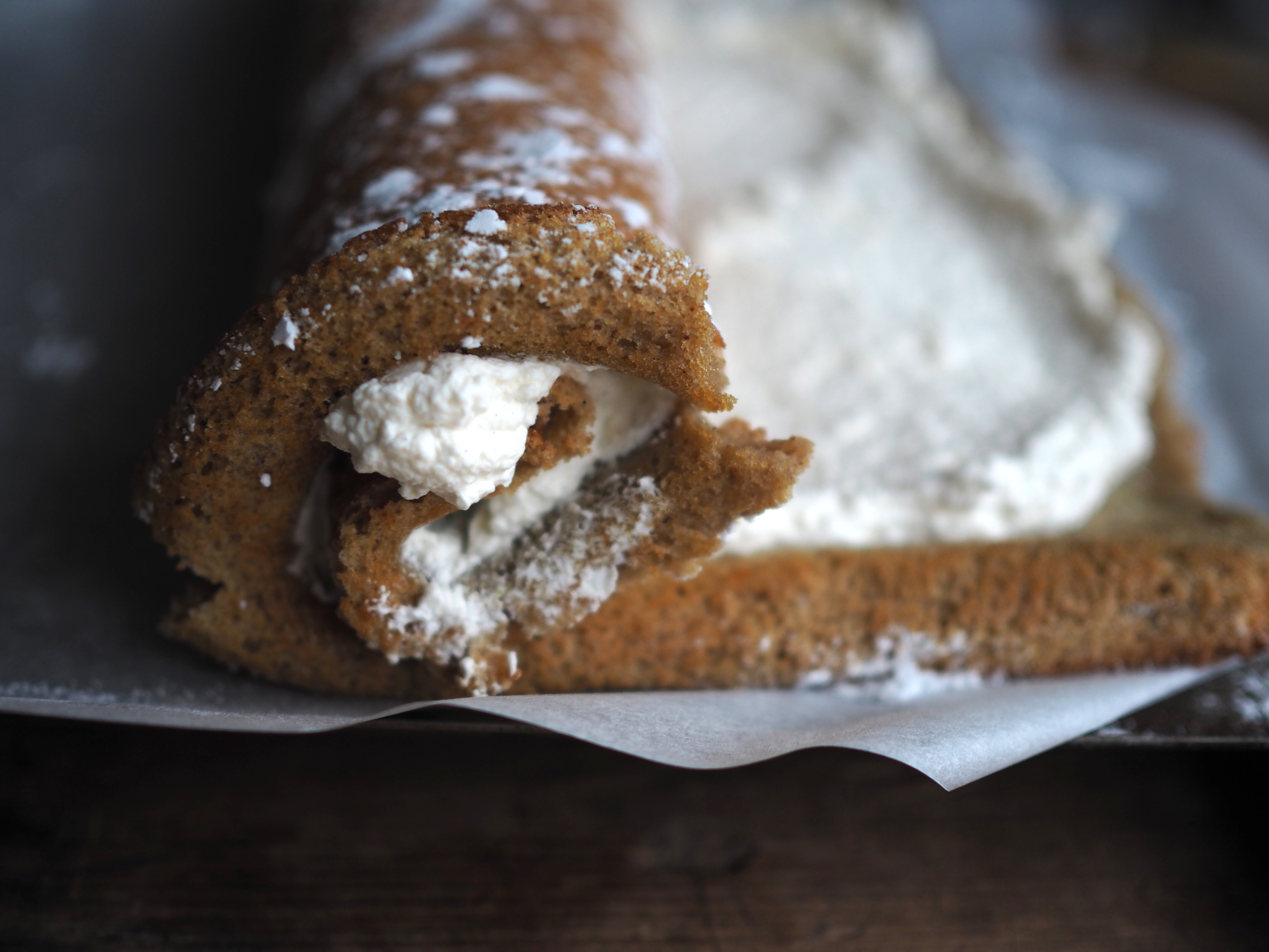 Flourless Rutabaga Roulade with Cardamom Cream (Kålrabirullekake med kardemommekrem)