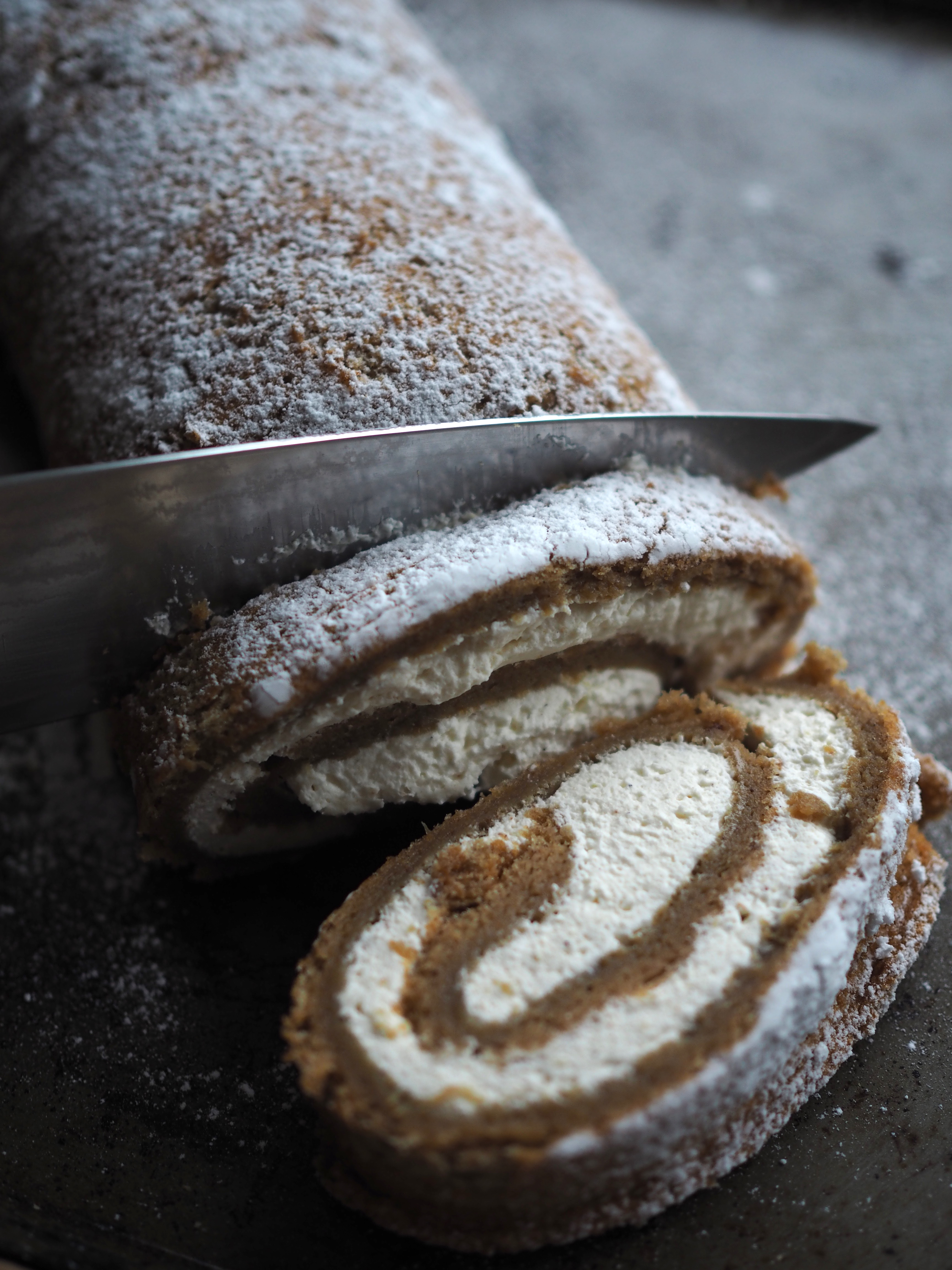 Flourless Rutabaga Roulade with Cardamom Cream (Kålrabirullekake med kardemommekrem)