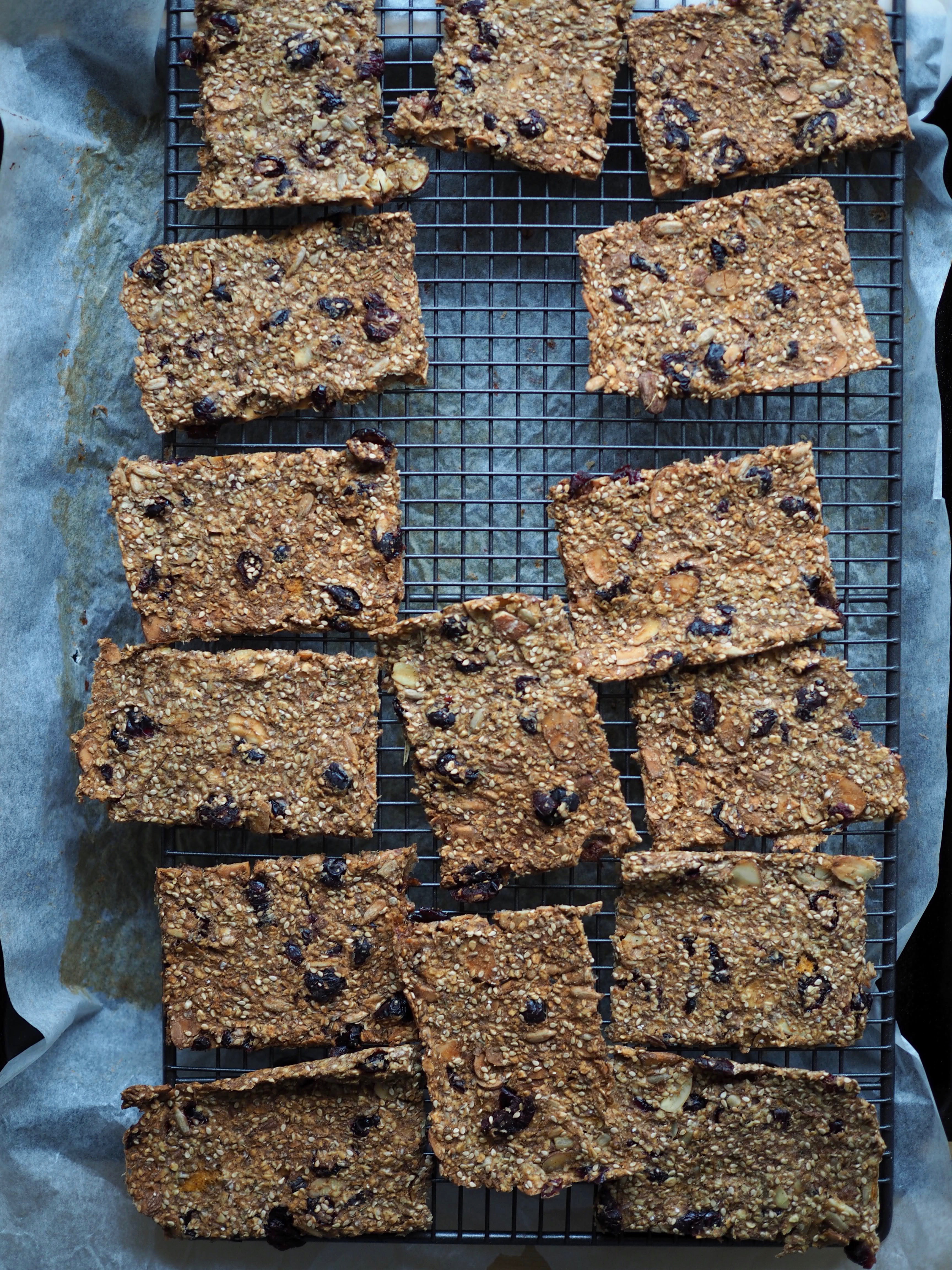 Rutabaga, Cranberry, and Almond Crisp Bread (Knekkebrød med Kålrot)
