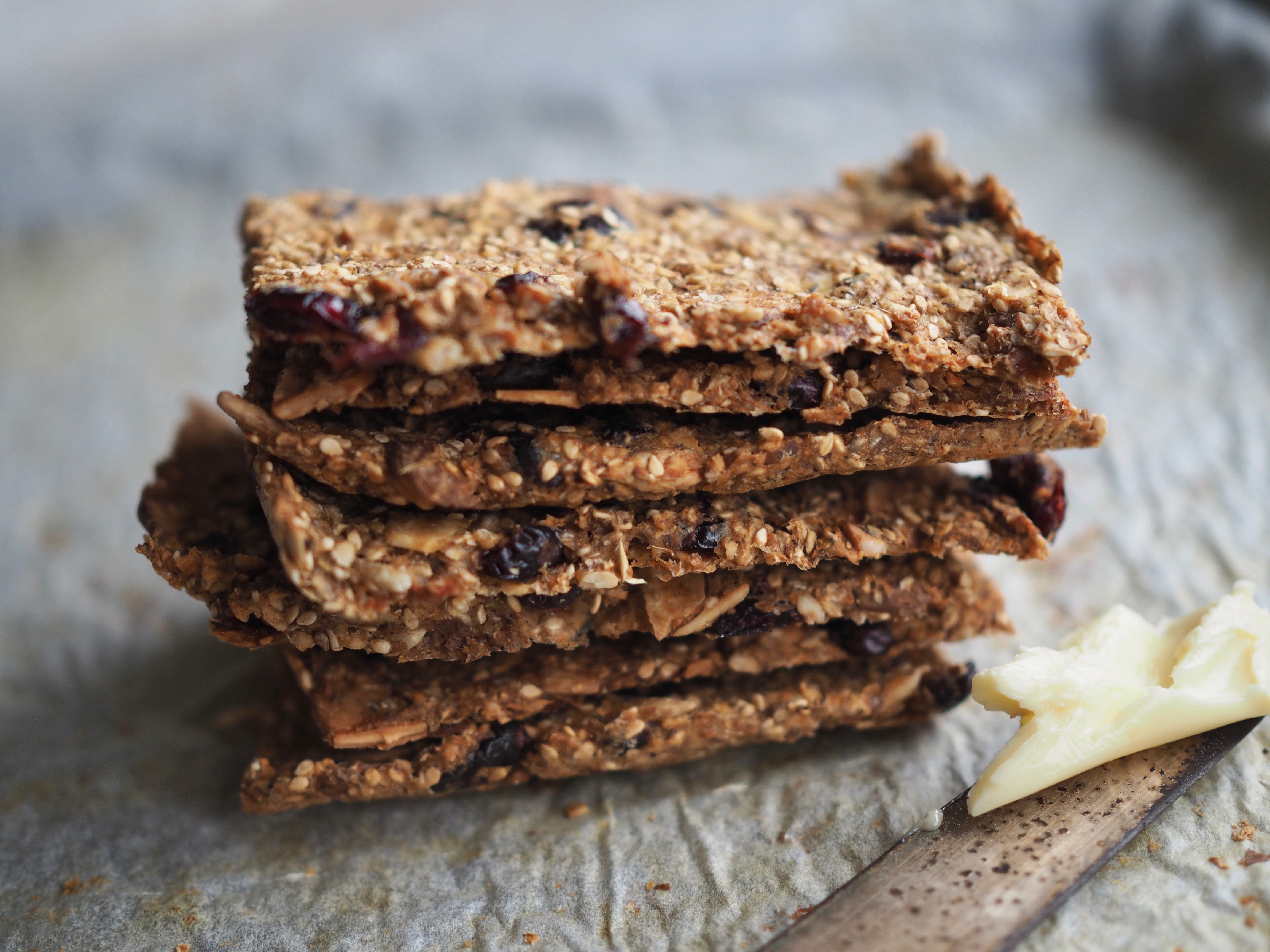 Northwildkitchen Rutabaga, Cranberry, and Almond Crisp Breads (Knekkebrød med Kålrot)