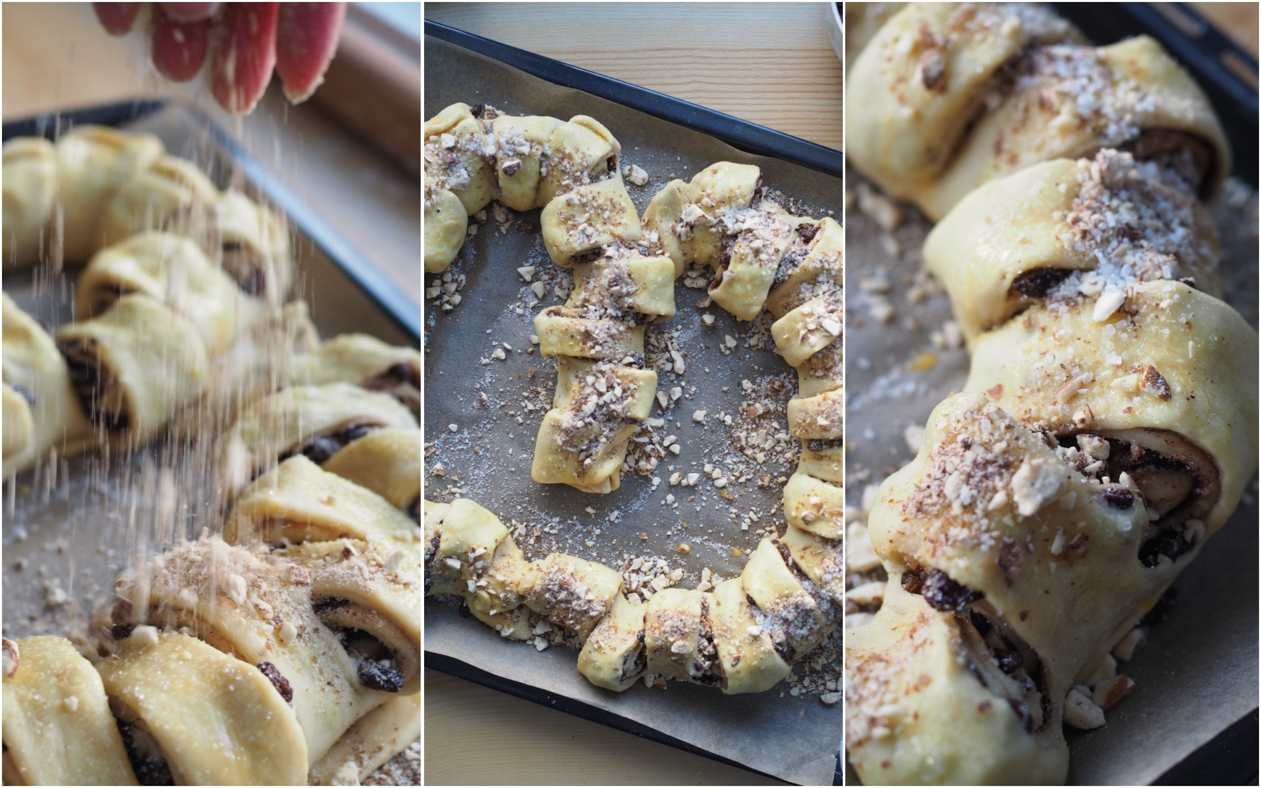 Glitrekringle (Maj-Lis's Norwegian pastry with raisins and nuts)