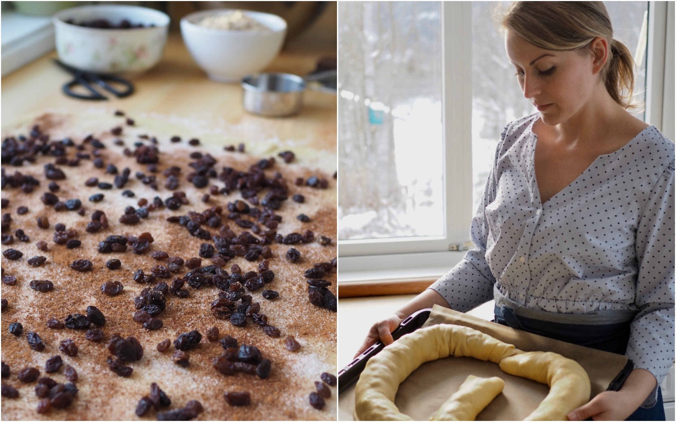 Glitrekringle (Maj-Lis's Norwegian pastry with raisins and nuts)