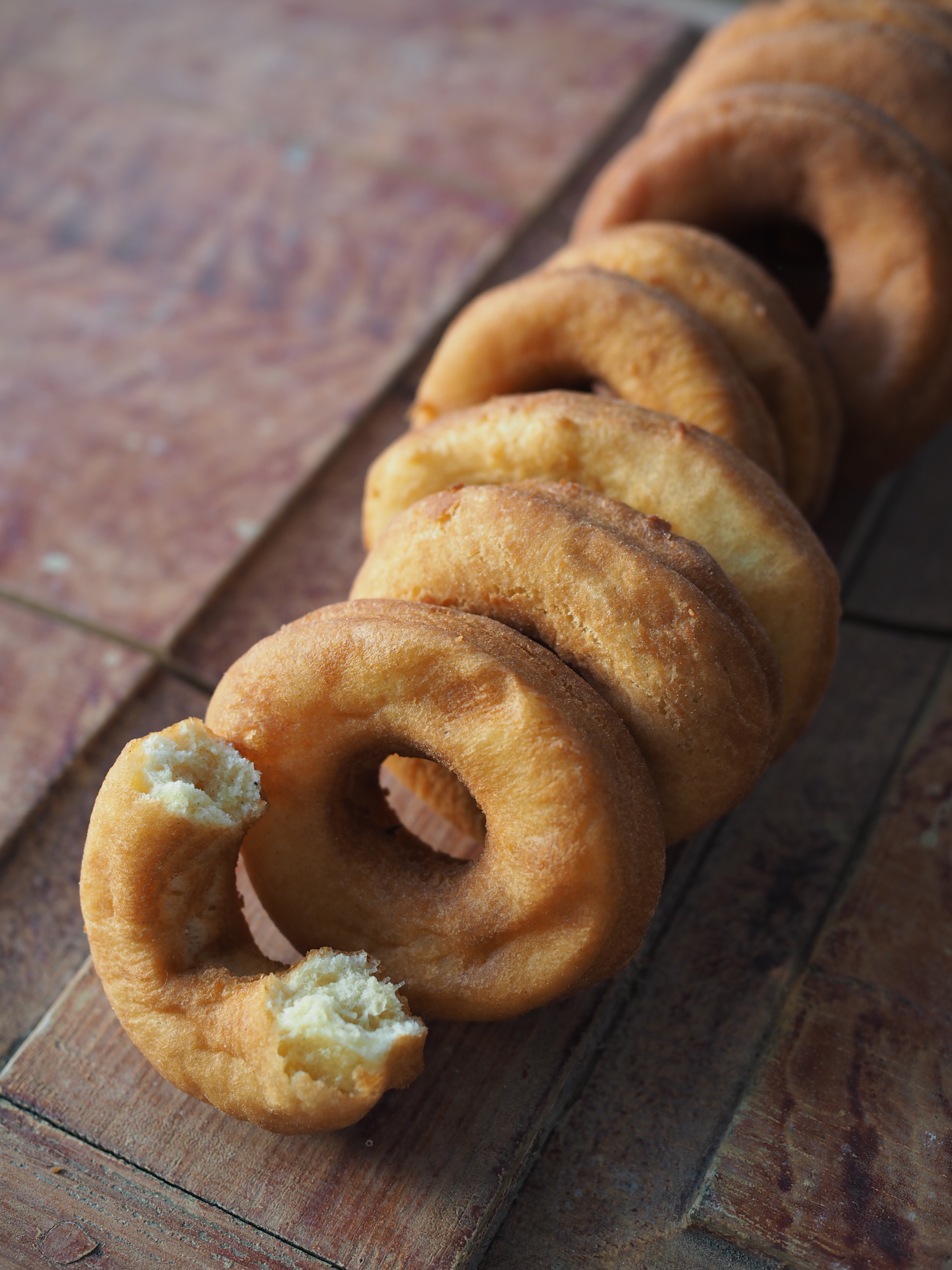 Smultringer (Norwegian Doughnuts) Served with an Apple Glaze