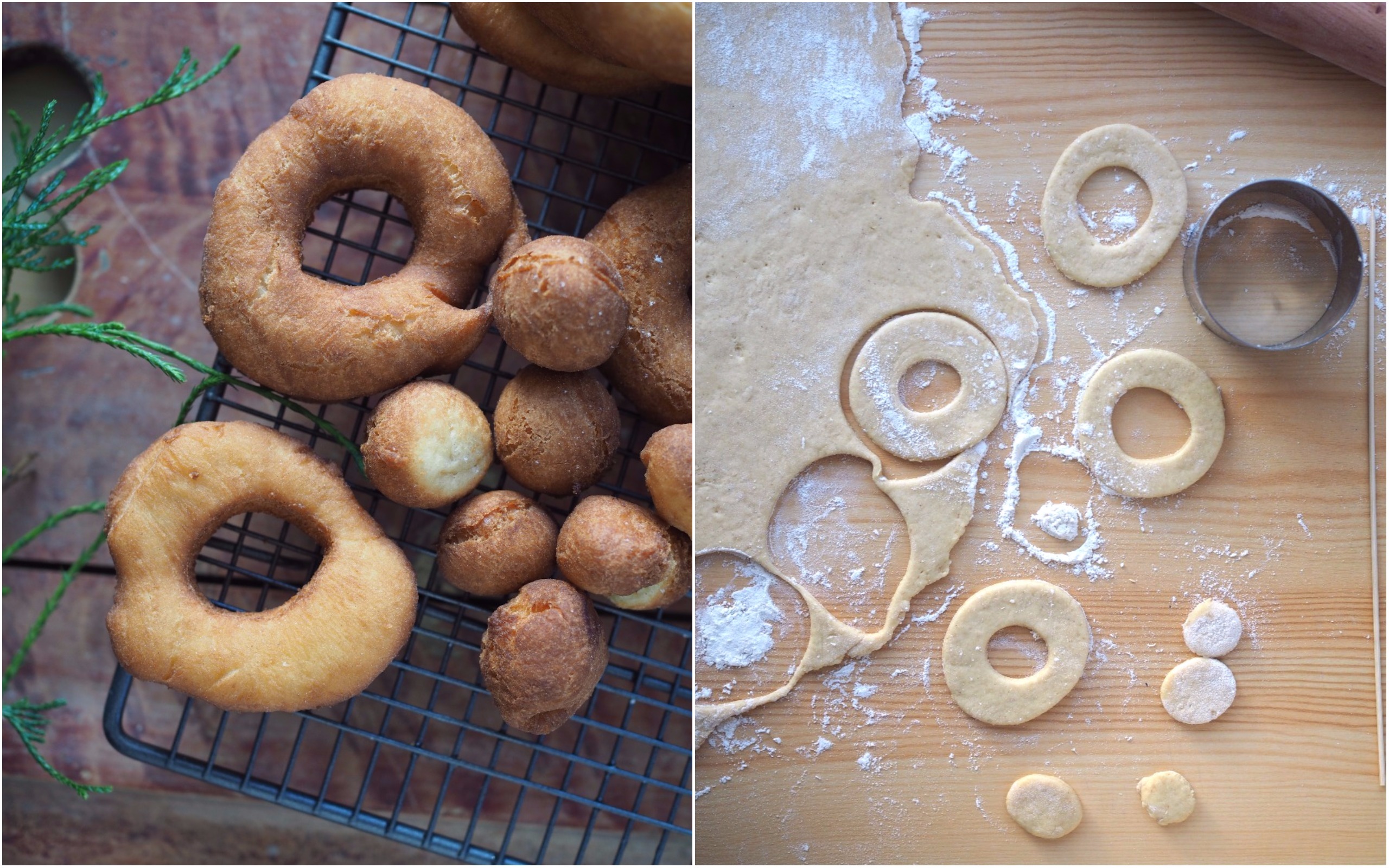 Smultringer (Norwegian Doughnuts) Served with an Apple Glaze