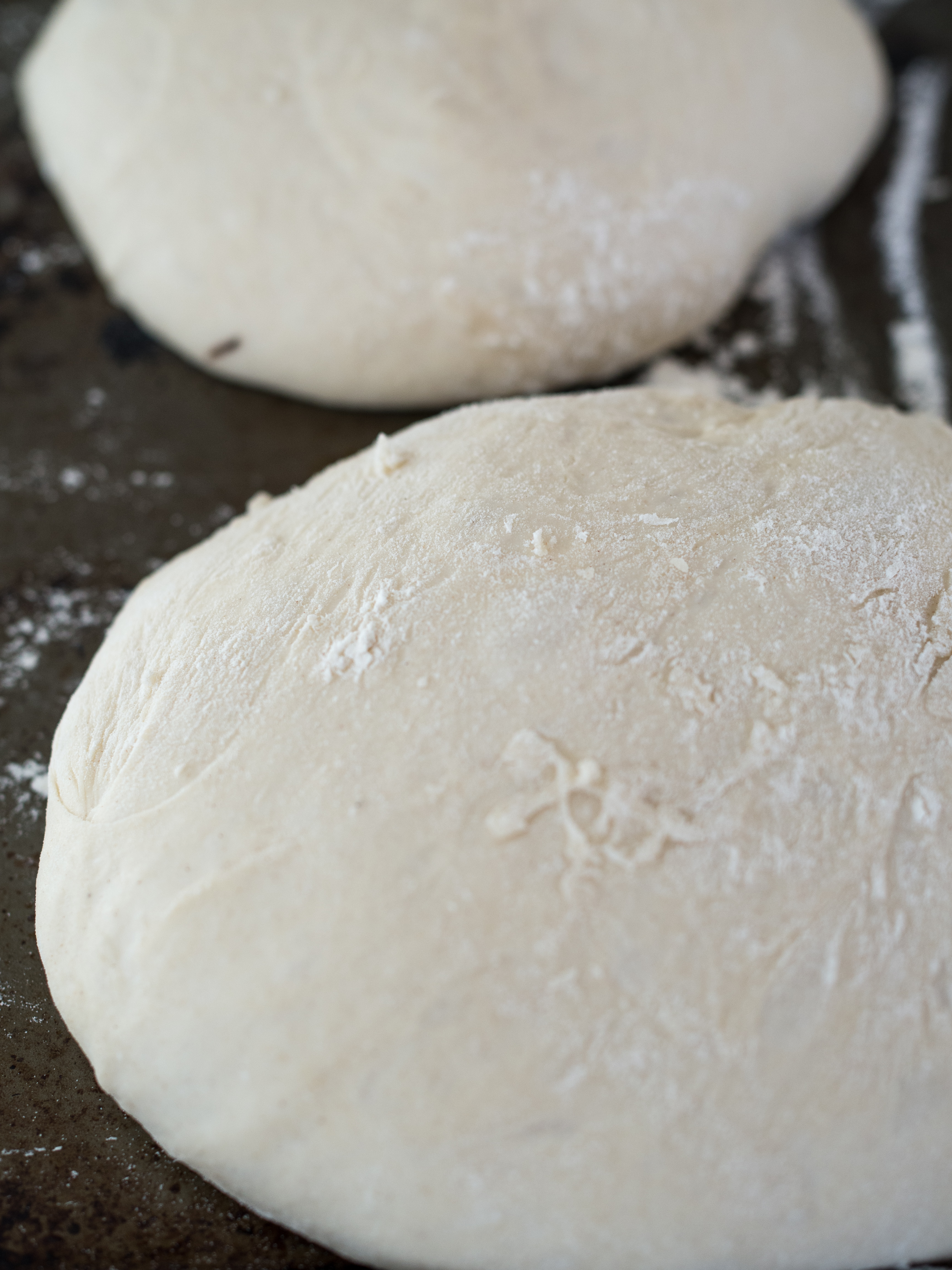 Outdoor Skillet Pizza with Lamb and Pea Pesto