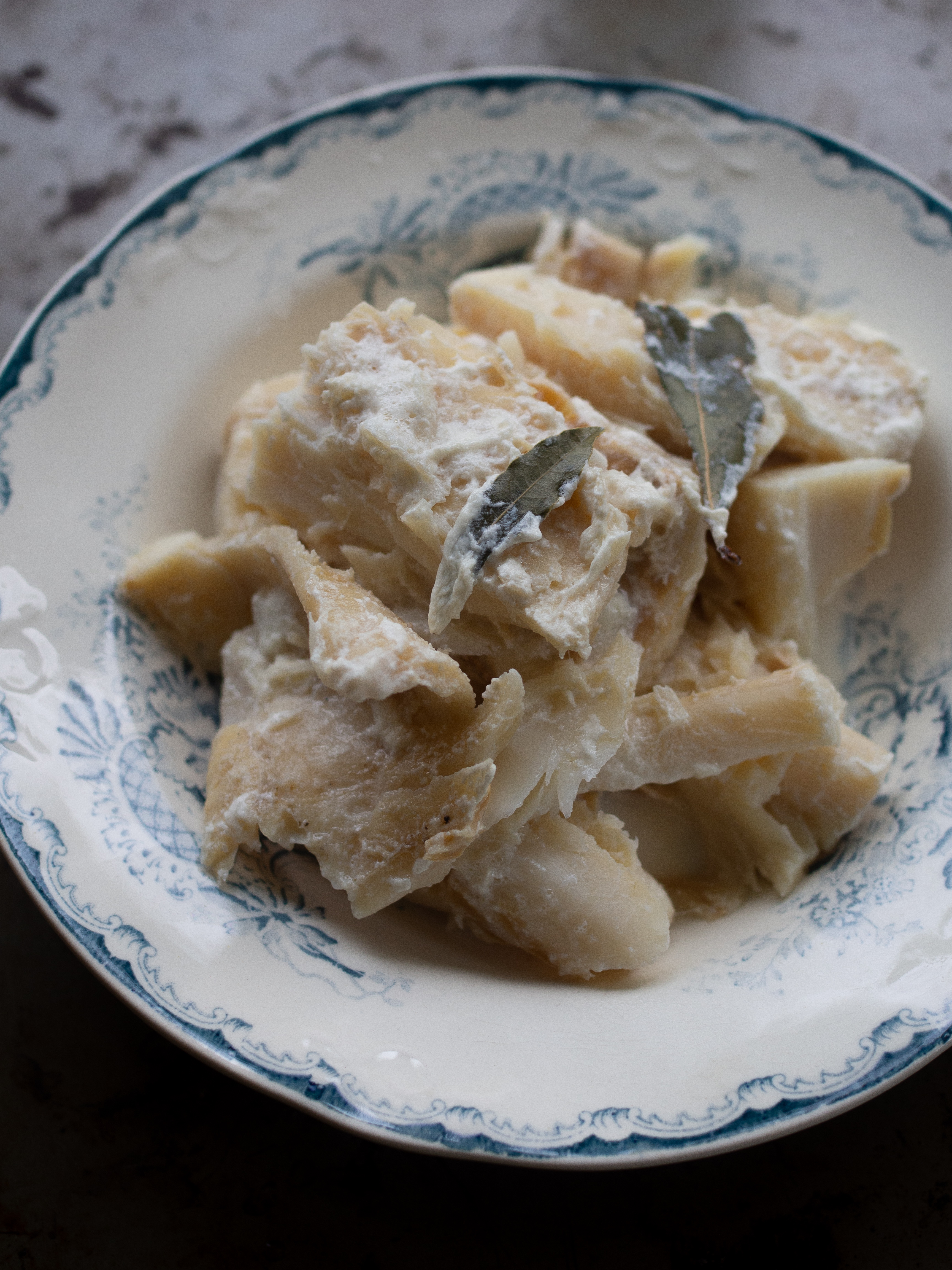 Baked Salt Cod with Potatoes and Celeriac