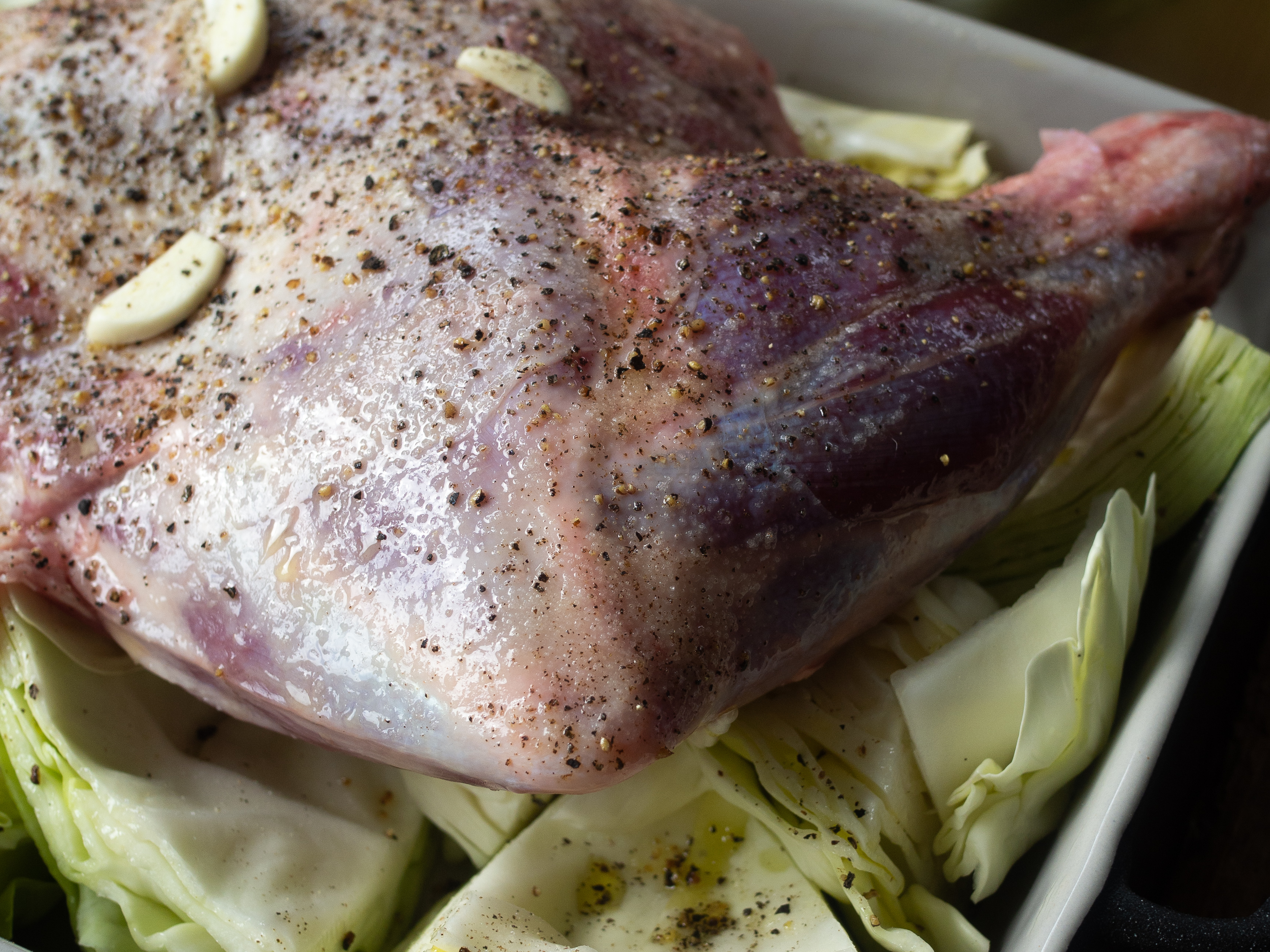 Slow-Roasted Lamb Shoulder and Cabbage with Pan-Fried Apples