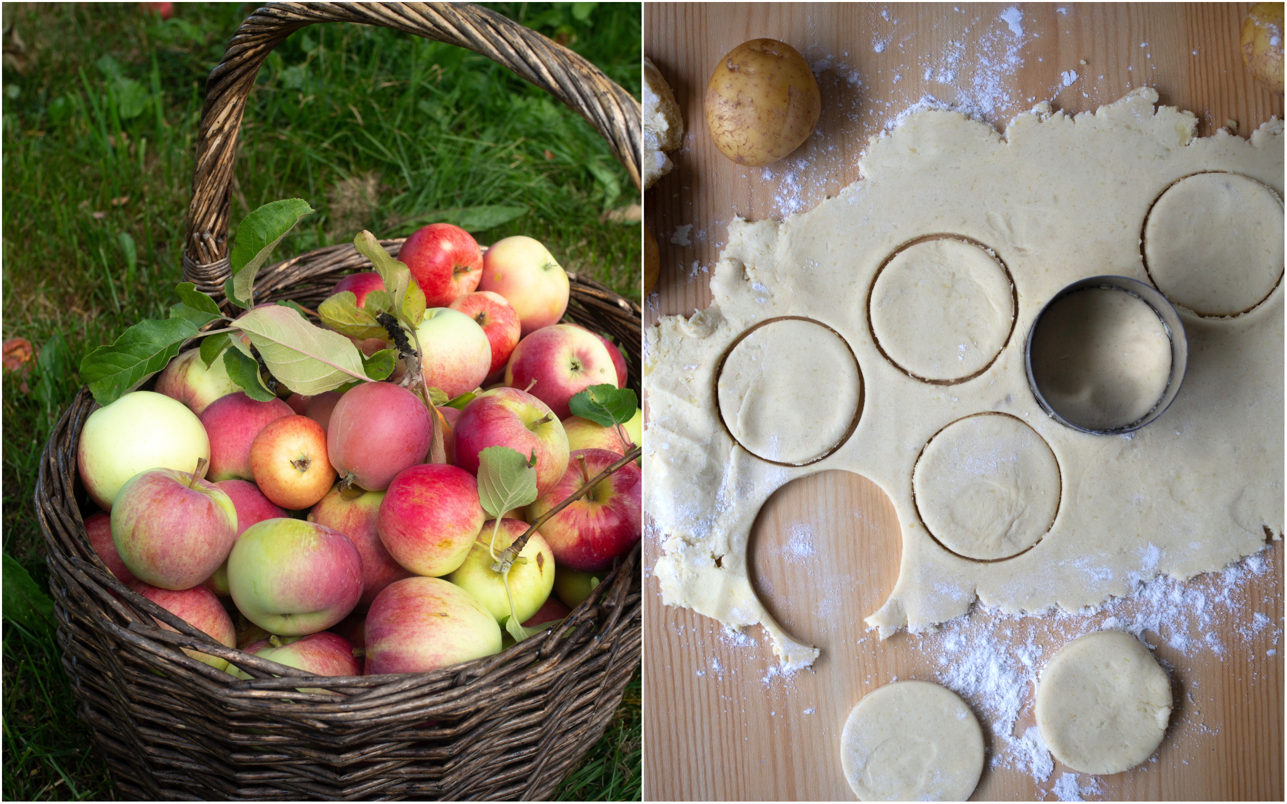 Potato Tarts with Spiced Stewed Apples (potet-terte)