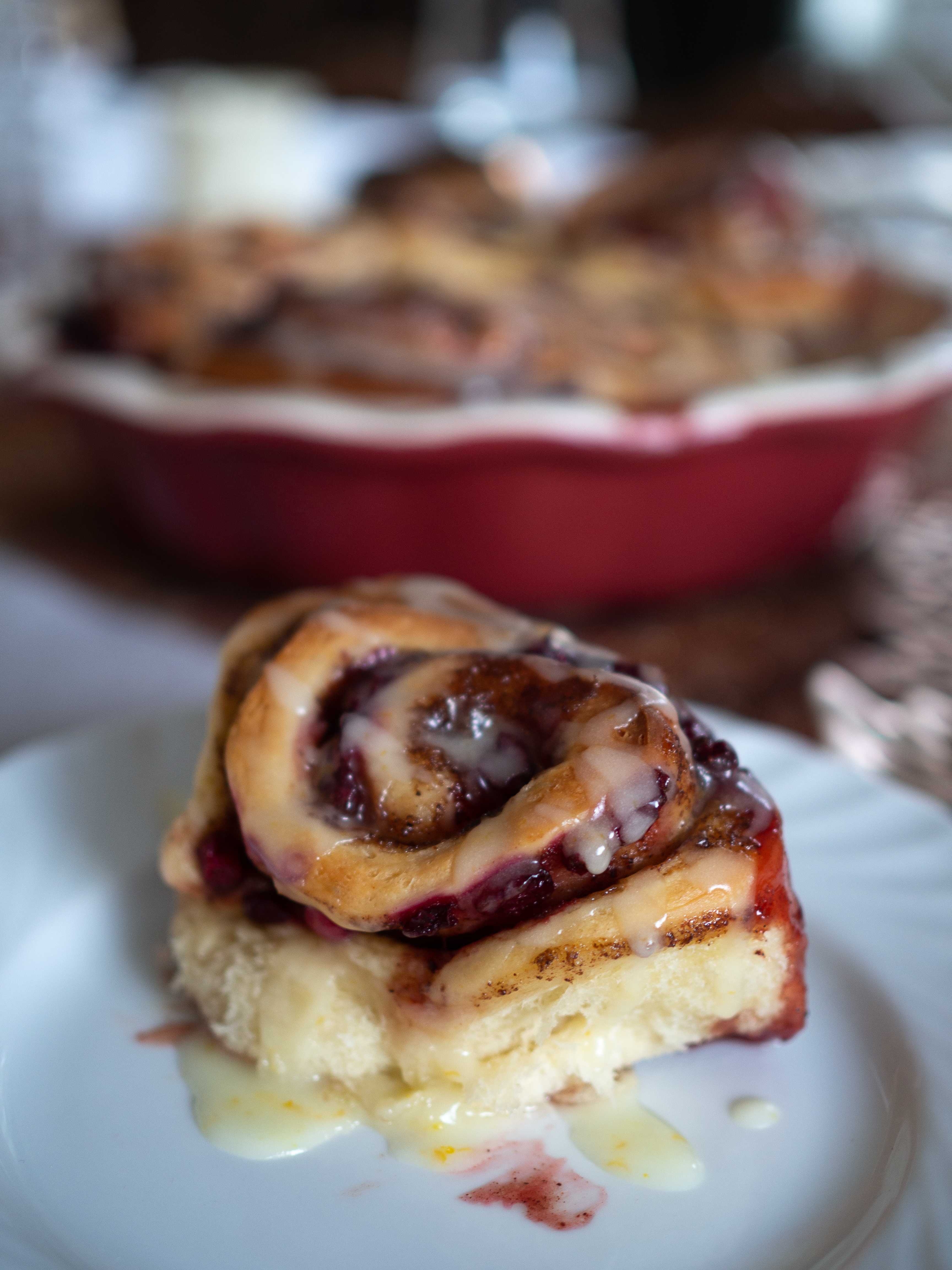 Lingonberry Cinnamon Sweet Buns (kanelsnurrer med tyttebær)