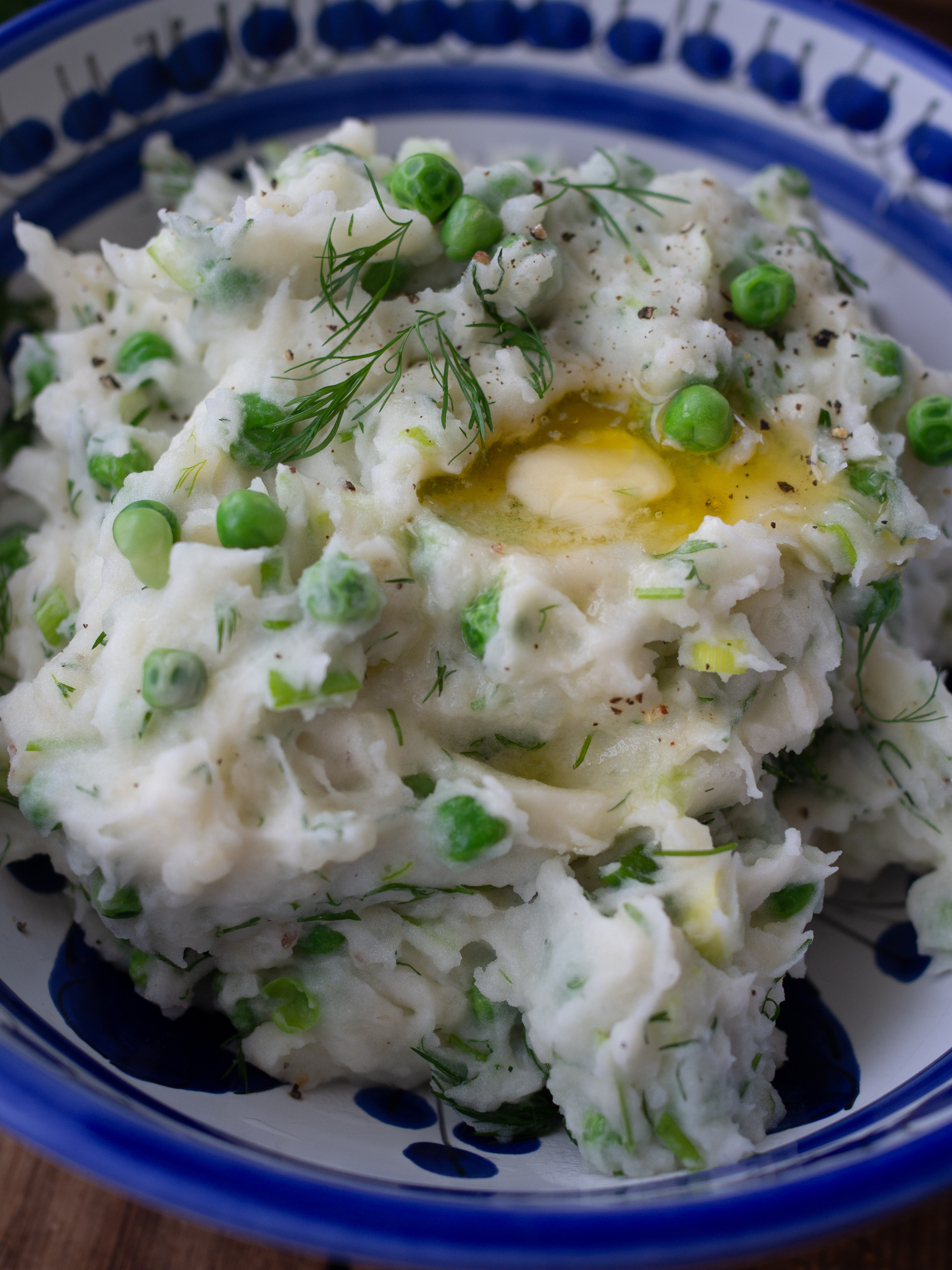 Norwegian sosekjøtt and Spring Mashed Potatoes