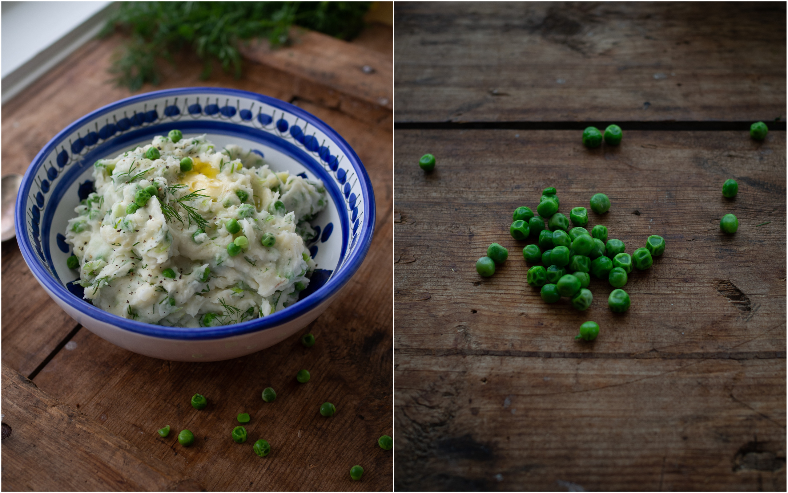 Norwegian sosekjøtt and Spring Mashed Potatoes