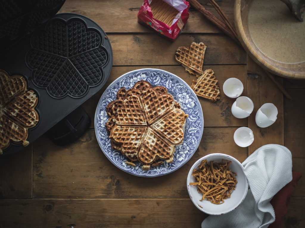 Brown Cheese, Buttermilk and Cinnamon Waffles