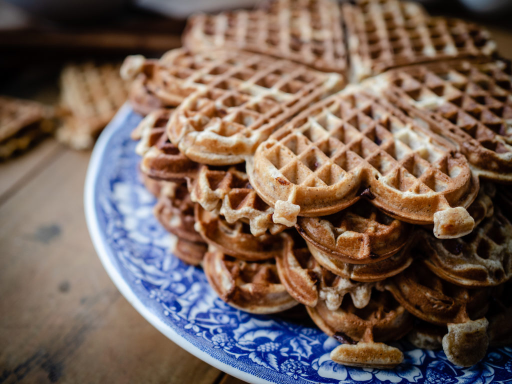 Brown Cheese, Buttermilk and Cinnamon Waffles