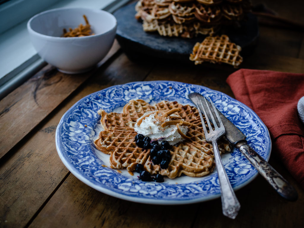 Brown Cheese, Buttermilk and Cinnamon Waffles