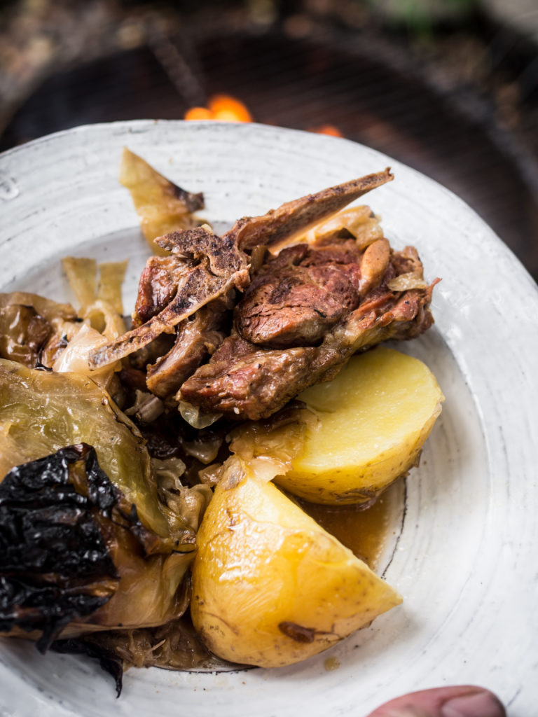 Fire-Style Fårikål (Lamb and Cabbage)