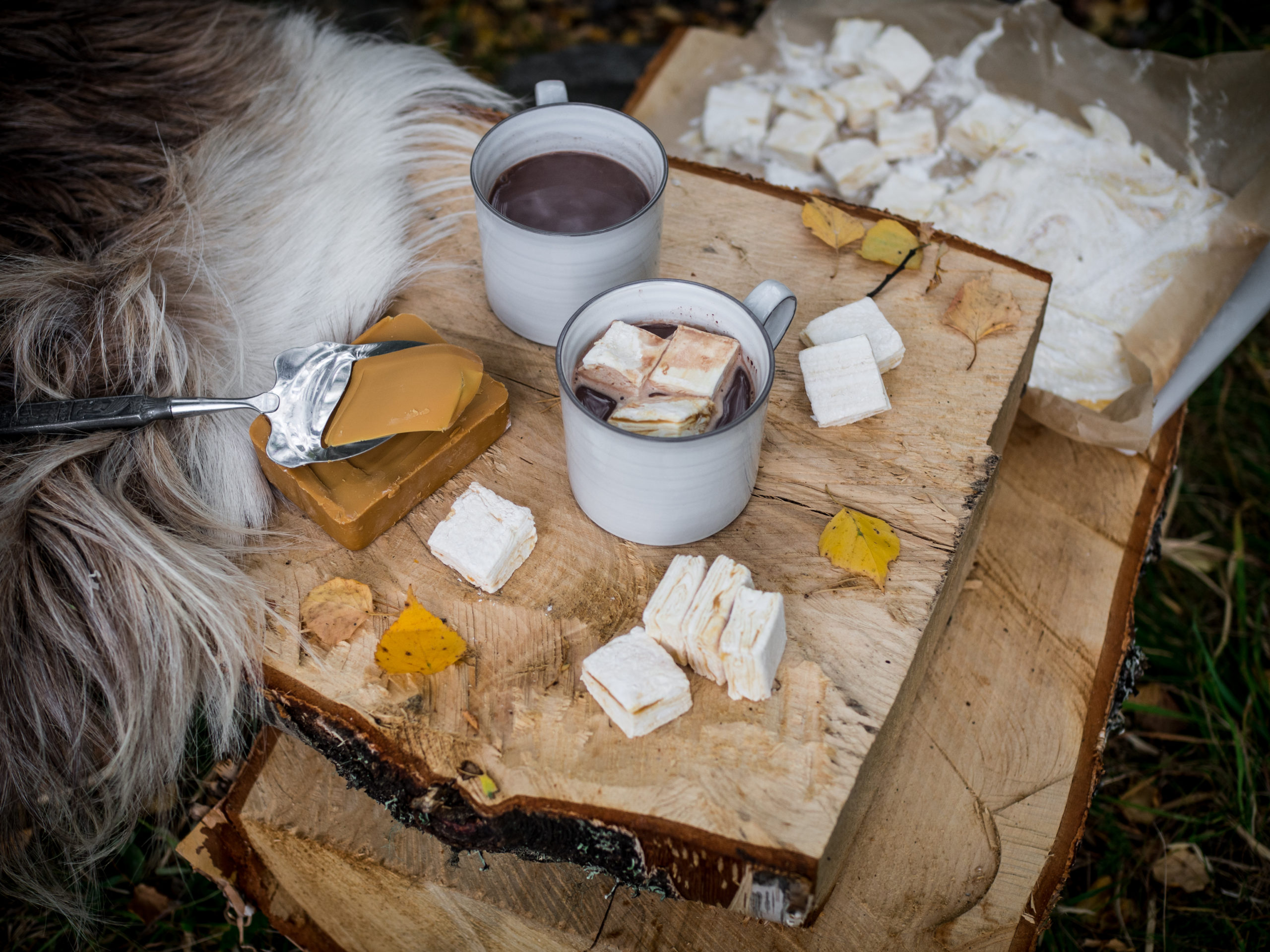 Homemade Brunost Marshmallows