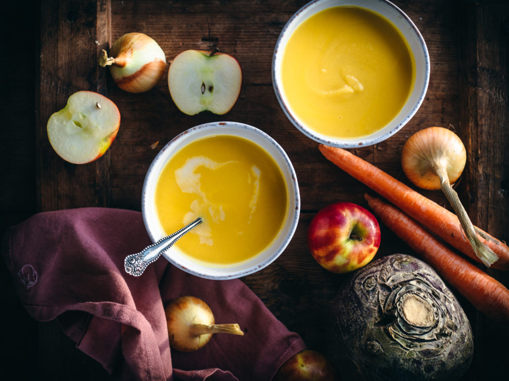 Rutabaga Apple Soup 