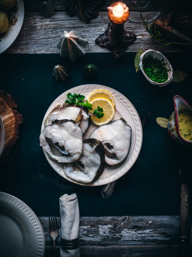 Juletorsk (Christmas Poached Cod)