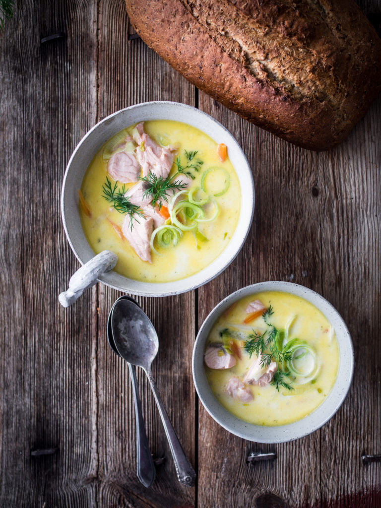 Creamy Salmon Soup (fiskesuppe med laks)