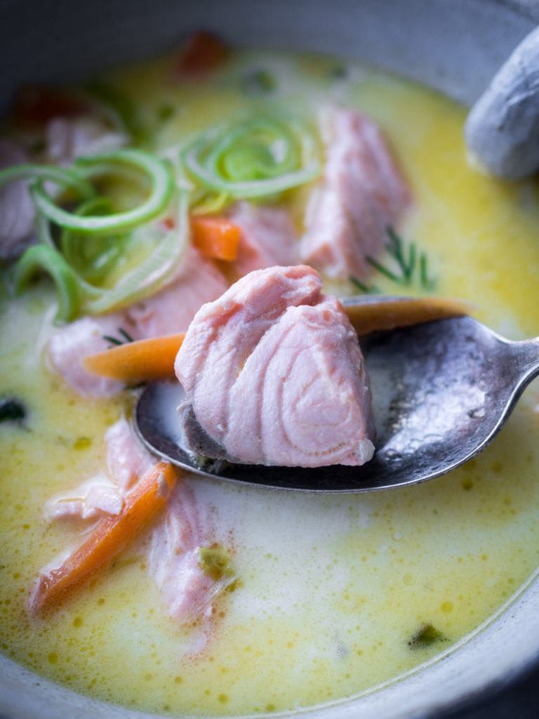 Creamy Salmon Soup (fiskesuppe med laks)